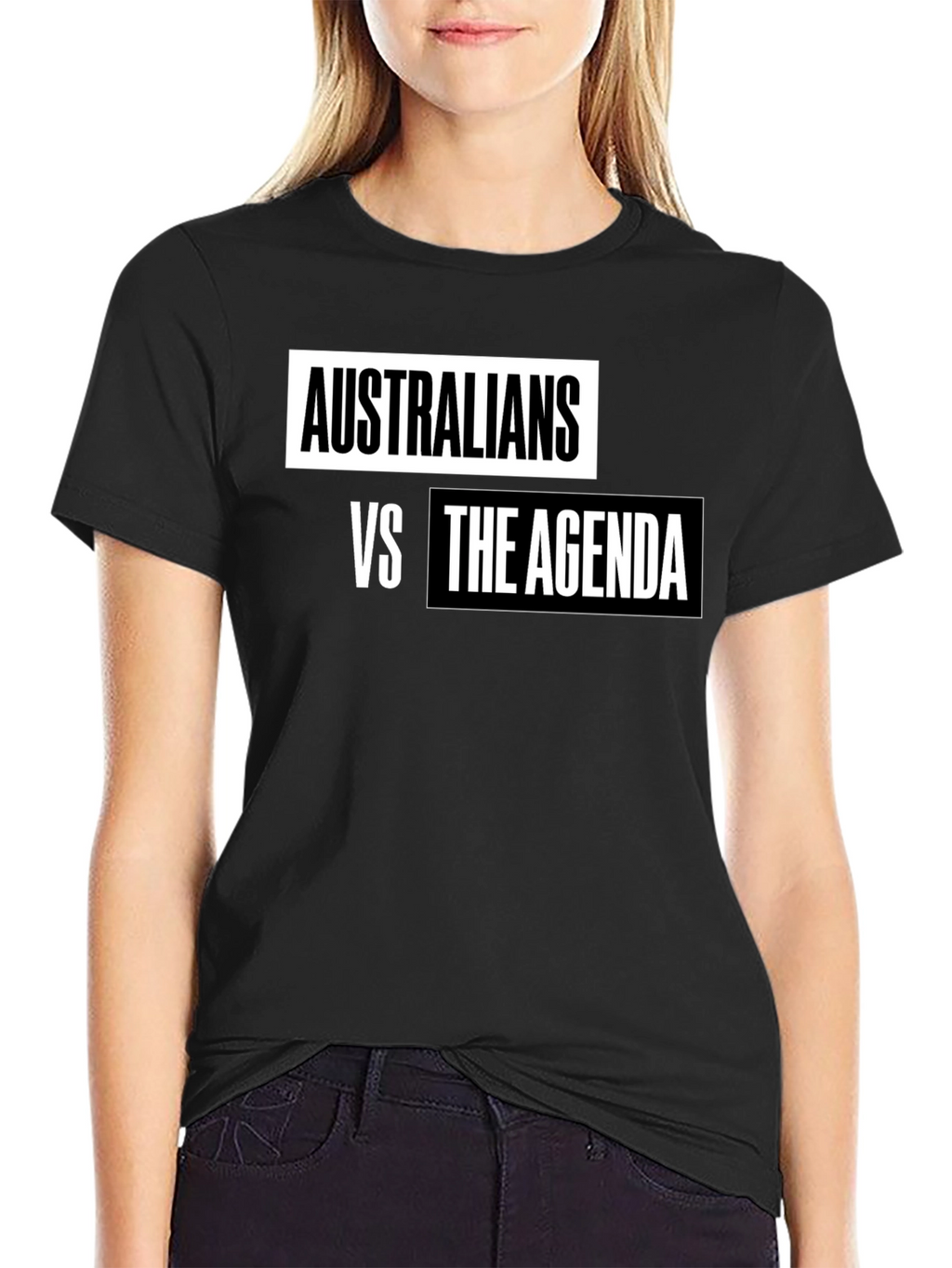 Australians vs The Agenda T-Shirt - Black