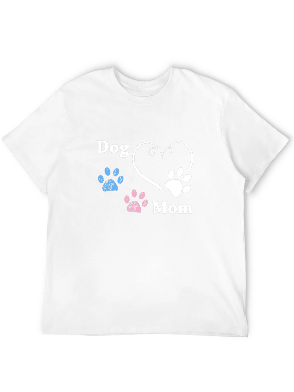 Dog Mom Paw Print Graphic Tee