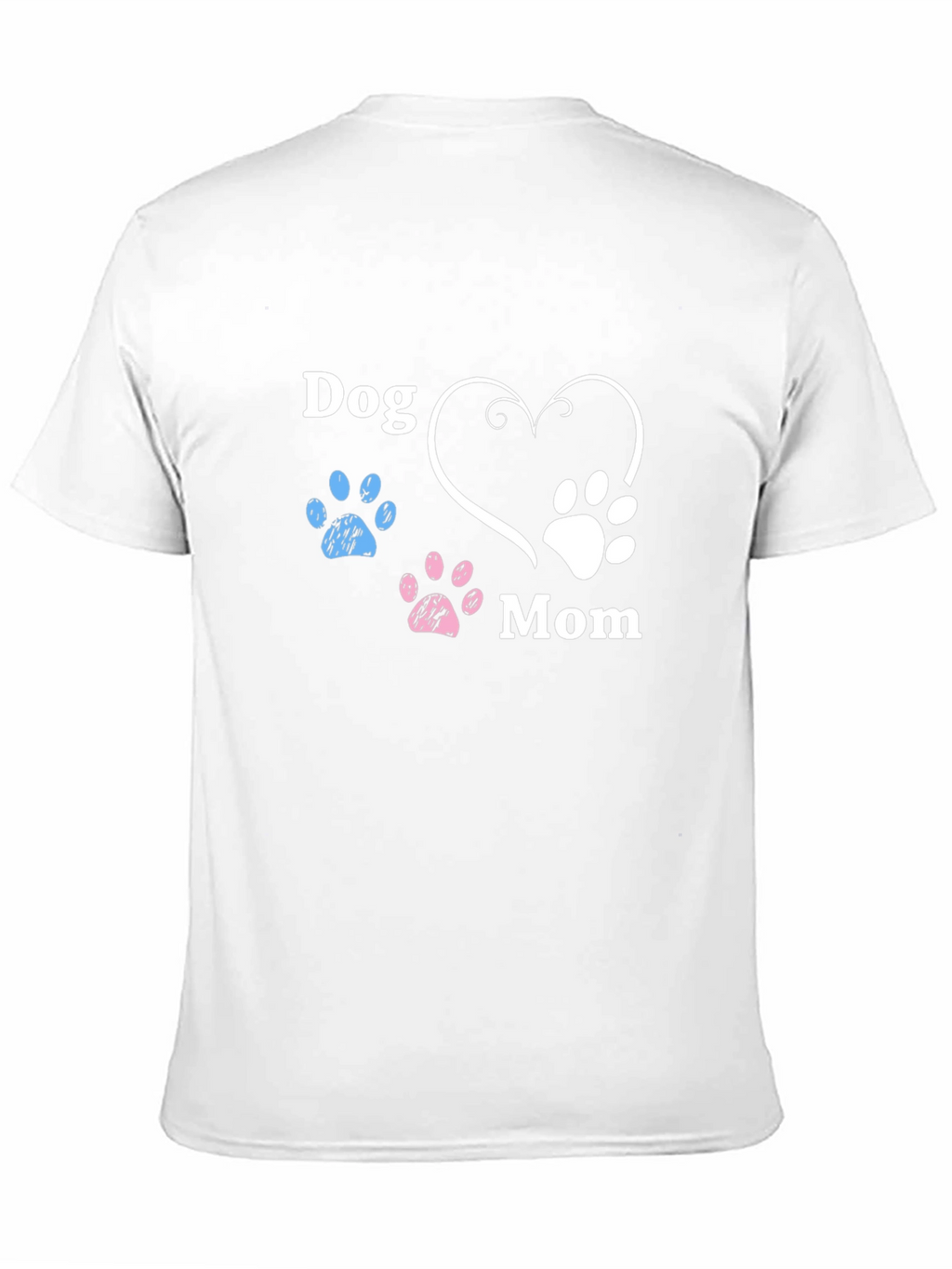 Dog Mom Paw Print Graphic Tee