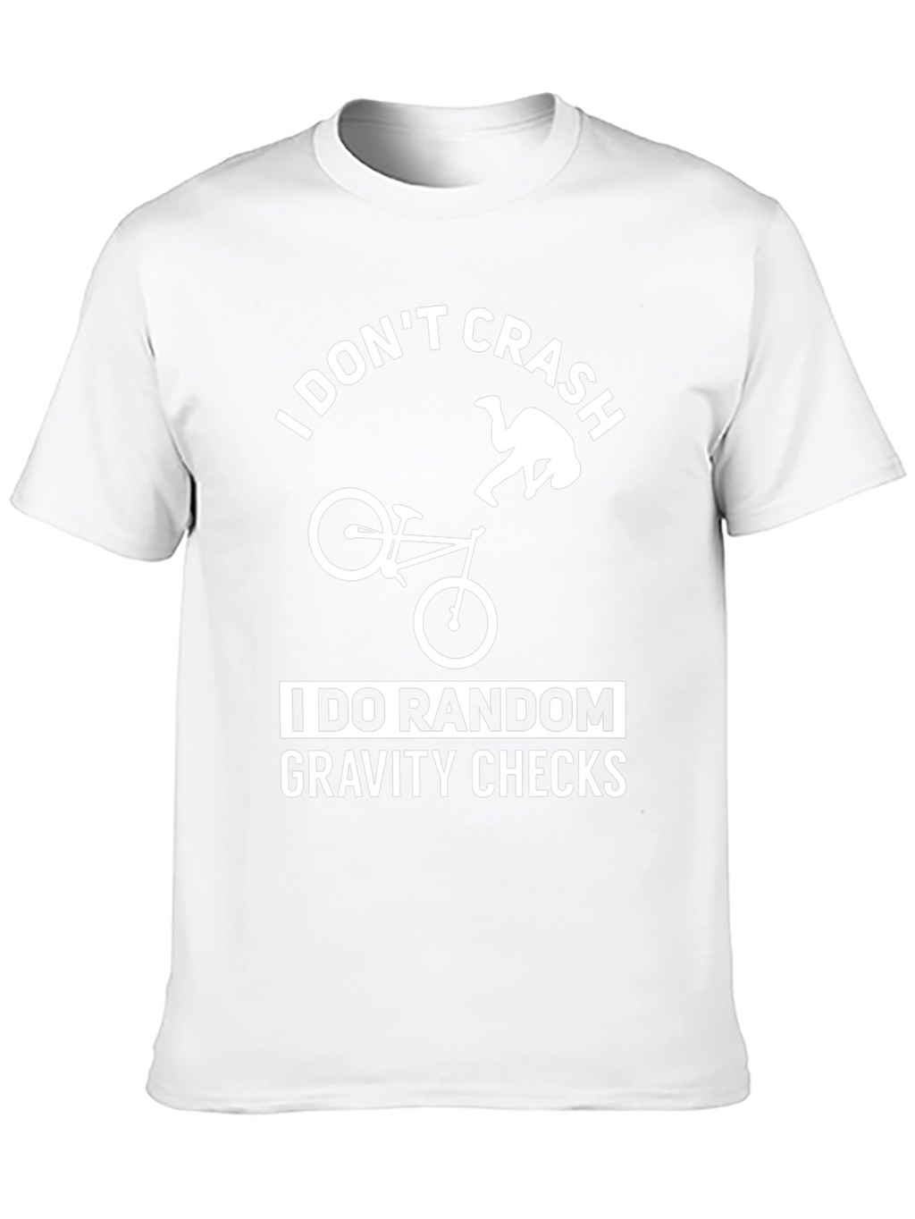 I Dont Crash Gravity Checks Black T-Shirt