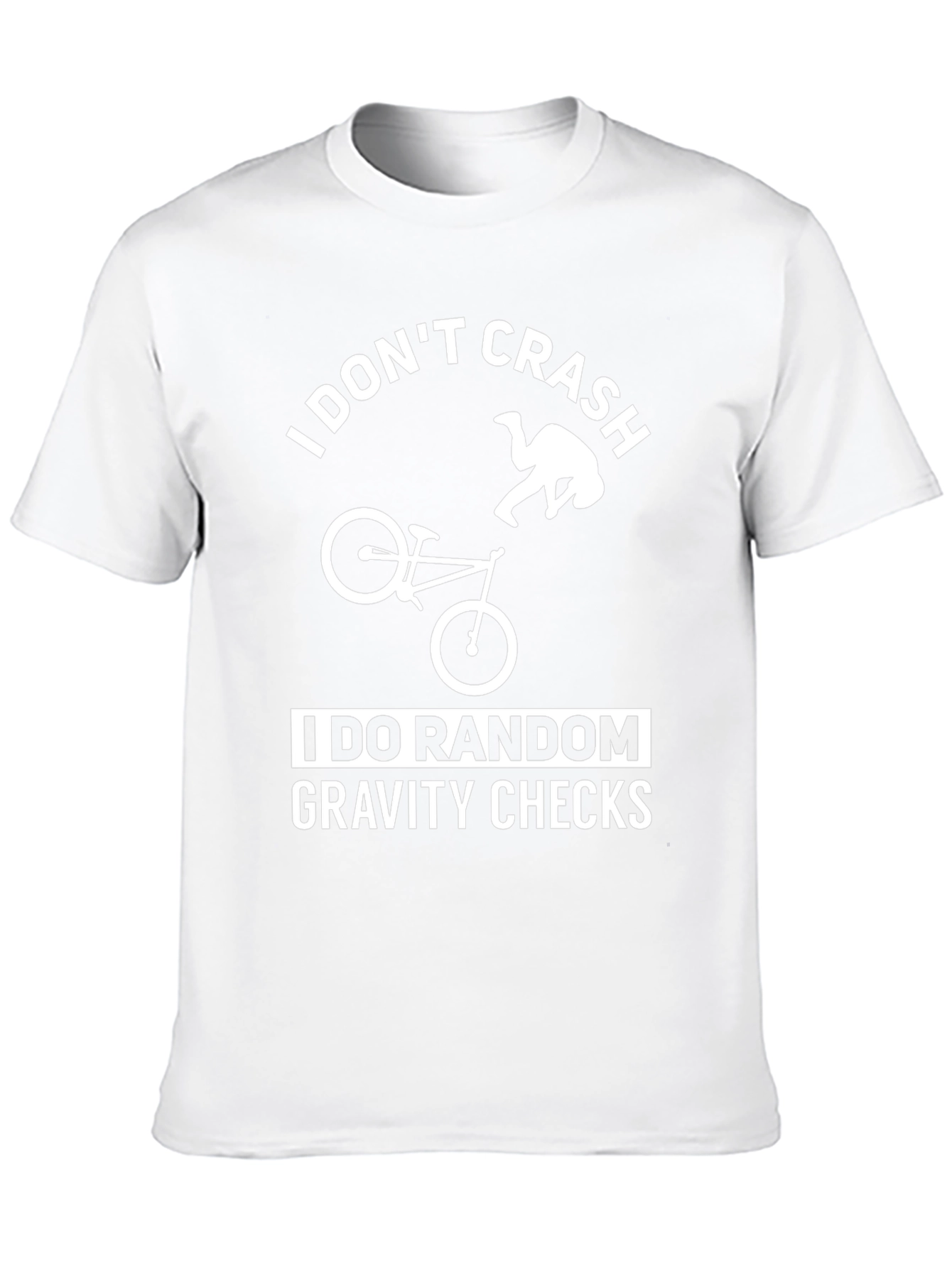 I Dont Crash Gravity Checks Black T-Shirt