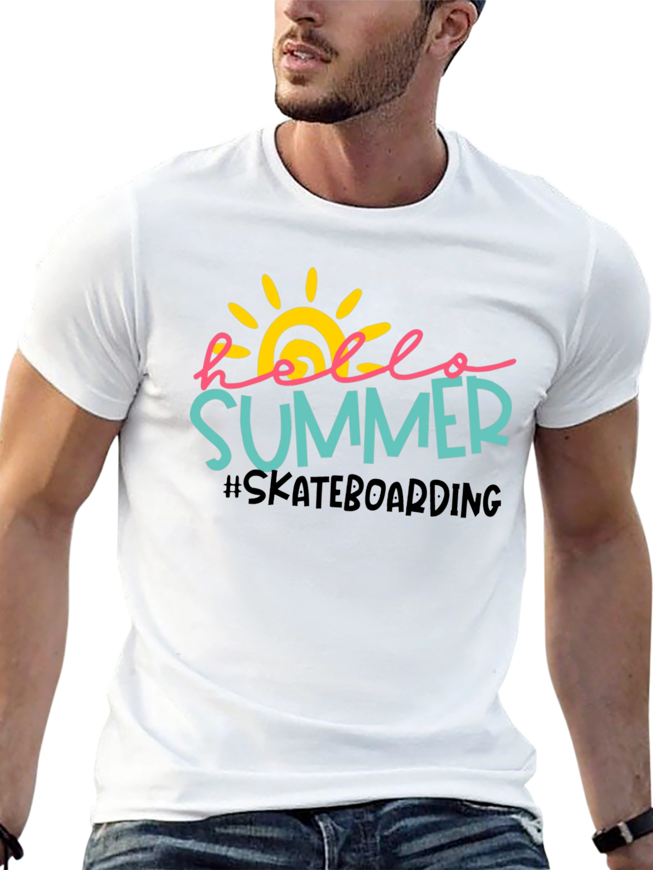 Hello Summer Skateboarder T-Shirt