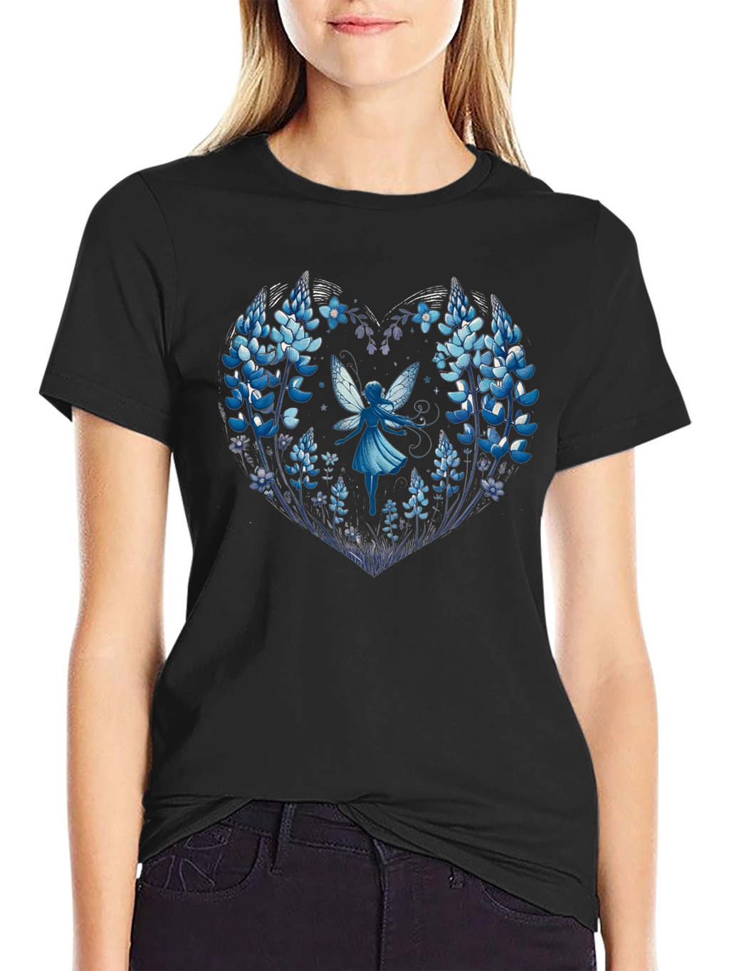 Floral Fairy Heart Graphic Tee
