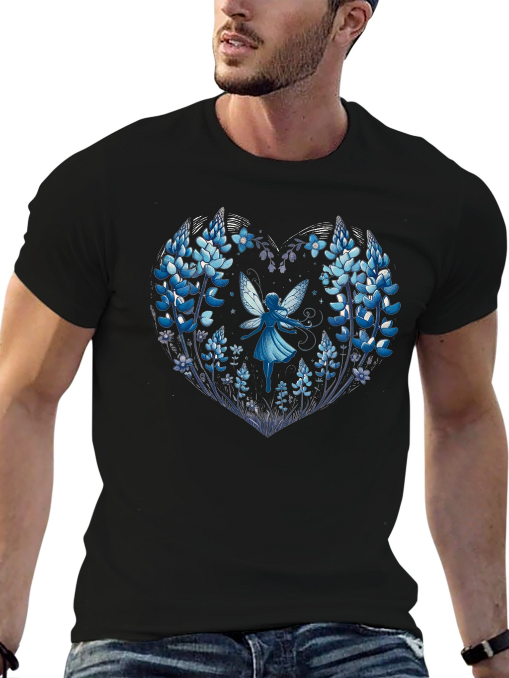 Floral Fairy Heart Graphic Tee