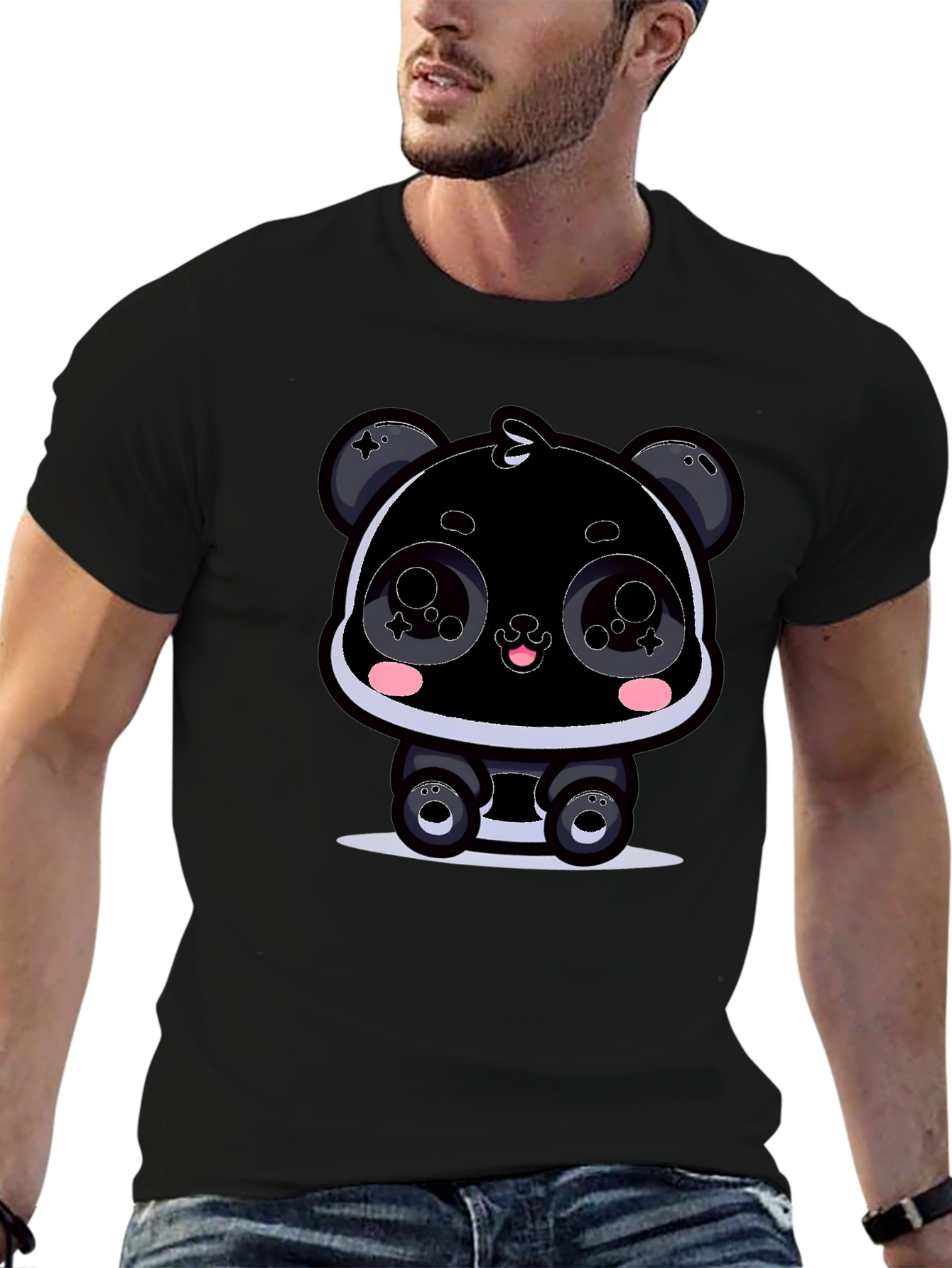 Cartoon Panda T-Shirt - Kawaii Graphic Tee