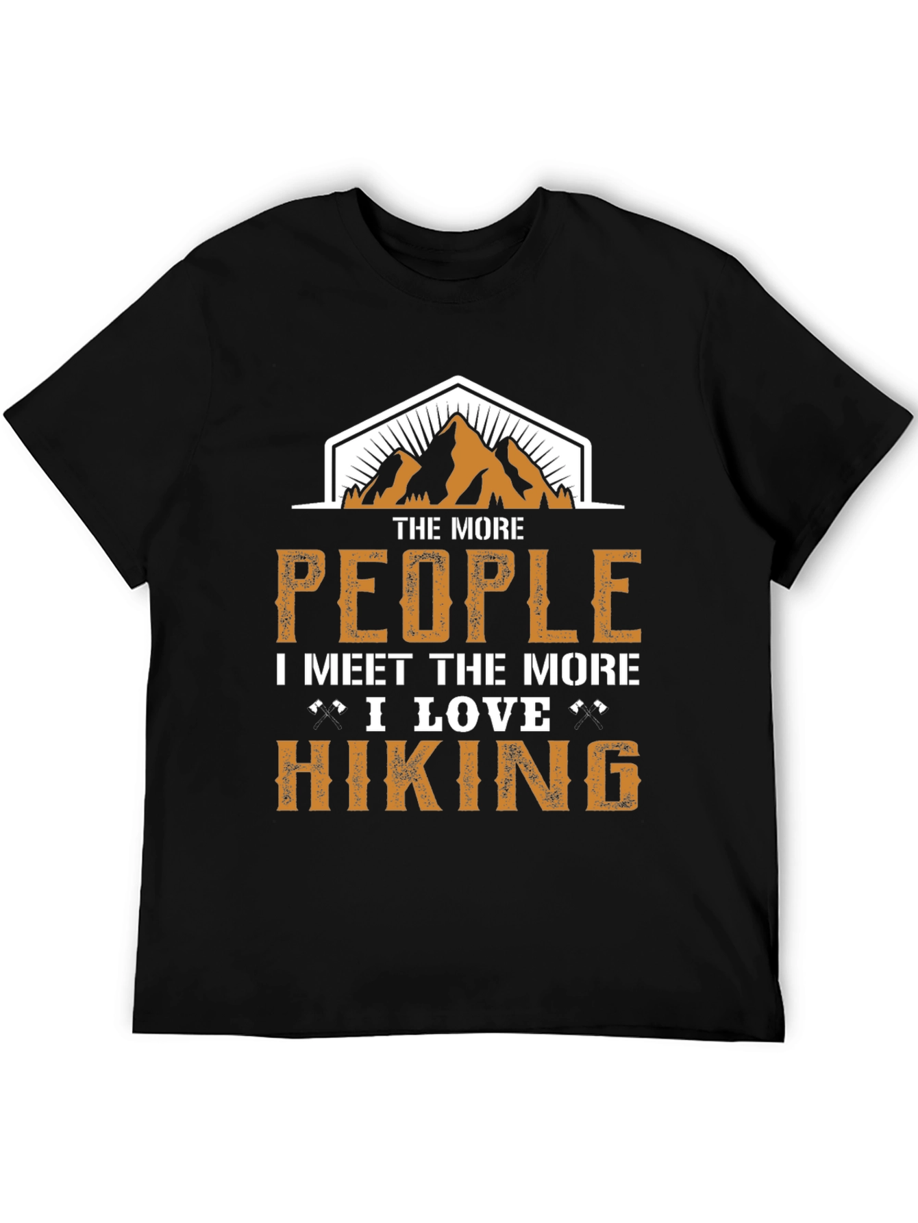 Hiking Lover Graphic Tee - The More People I Meet