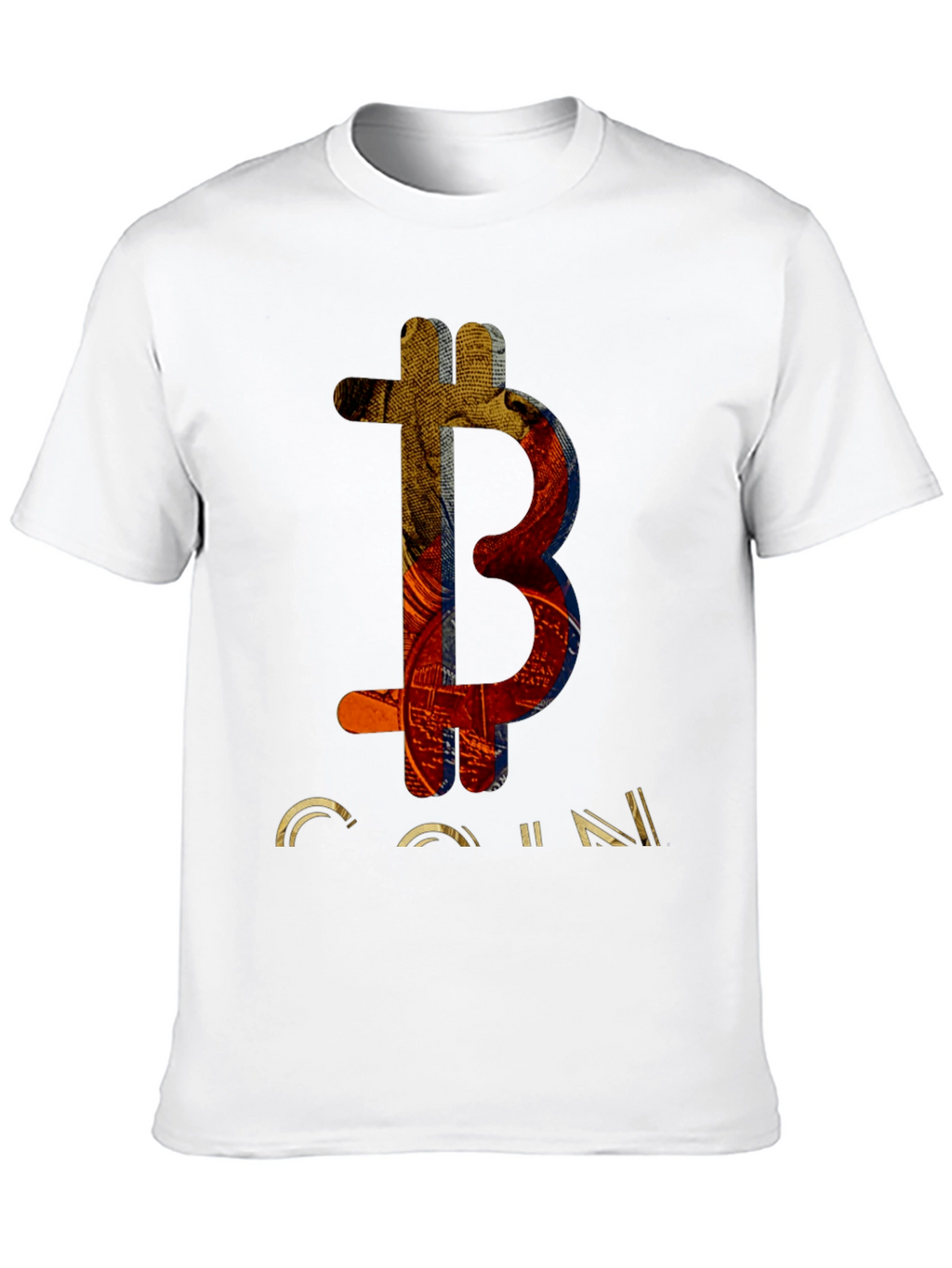 Bitcoin B Logo Graphic Print Black Tee