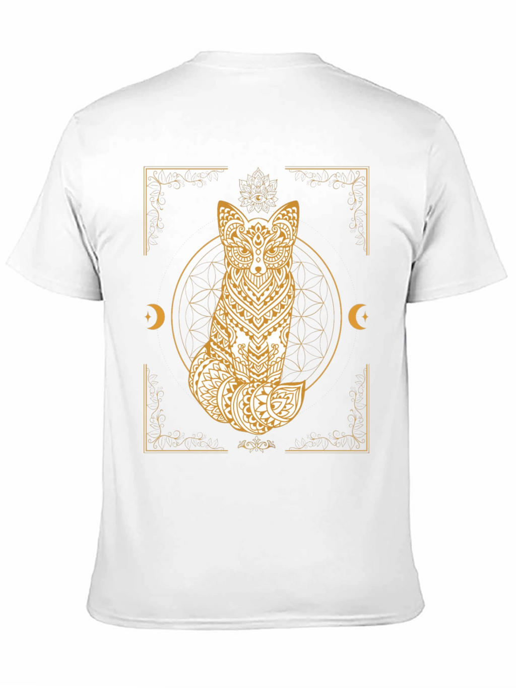 Mystic Fox Graphic Tee - Unisex Black T-Shirt