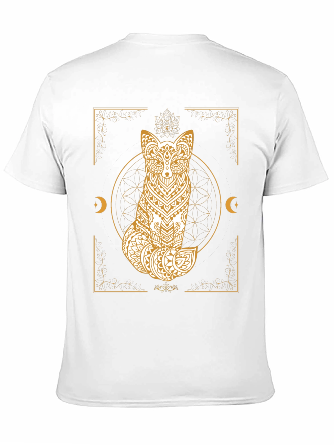 Mystic Fox Graphic Tee - Unisex Black T-Shirt
