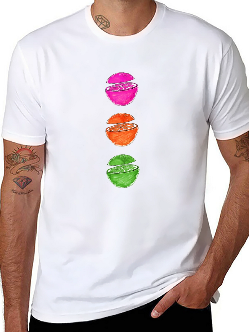 Sliced Fruit Graphic Tee - Casual & Stylish