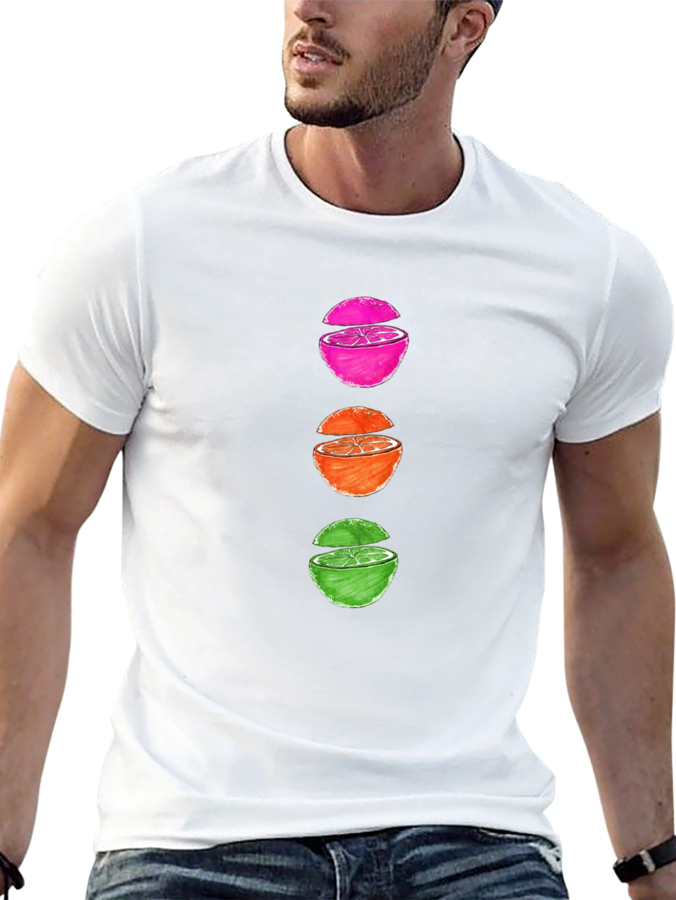 Sliced Fruit Graphic Tee - Casual & Stylish