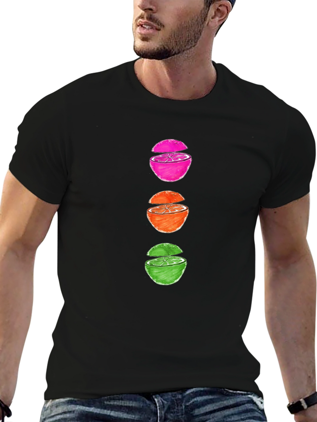 Sliced Fruit Graphic Tee - Casual & Stylish