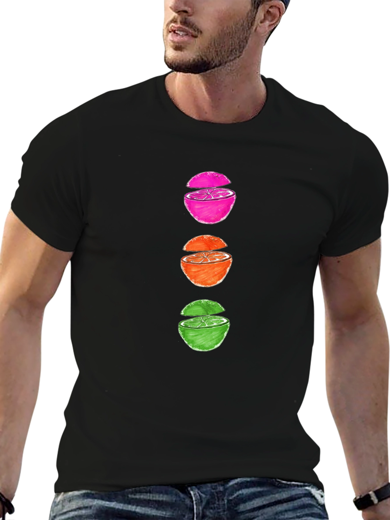 Sliced Fruit Graphic Tee - Casual & Stylish