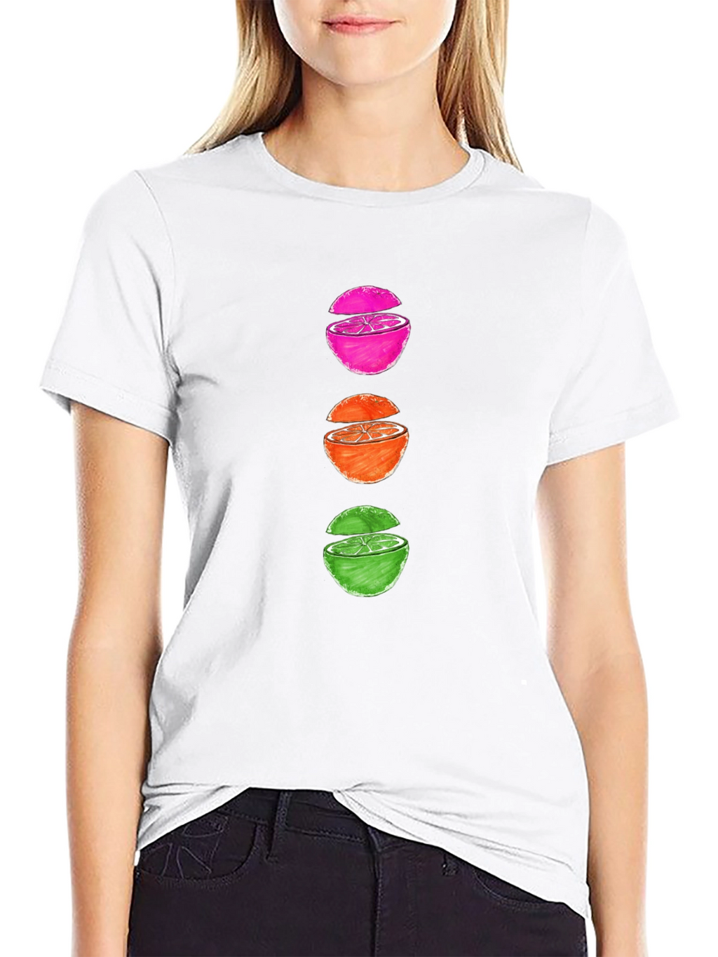 Sliced Fruit Graphic Tee - Casual & Stylish