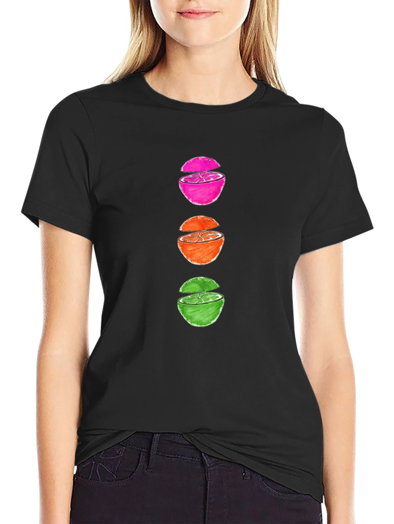 Sliced Fruit Graphic Tee - Casual & Stylish