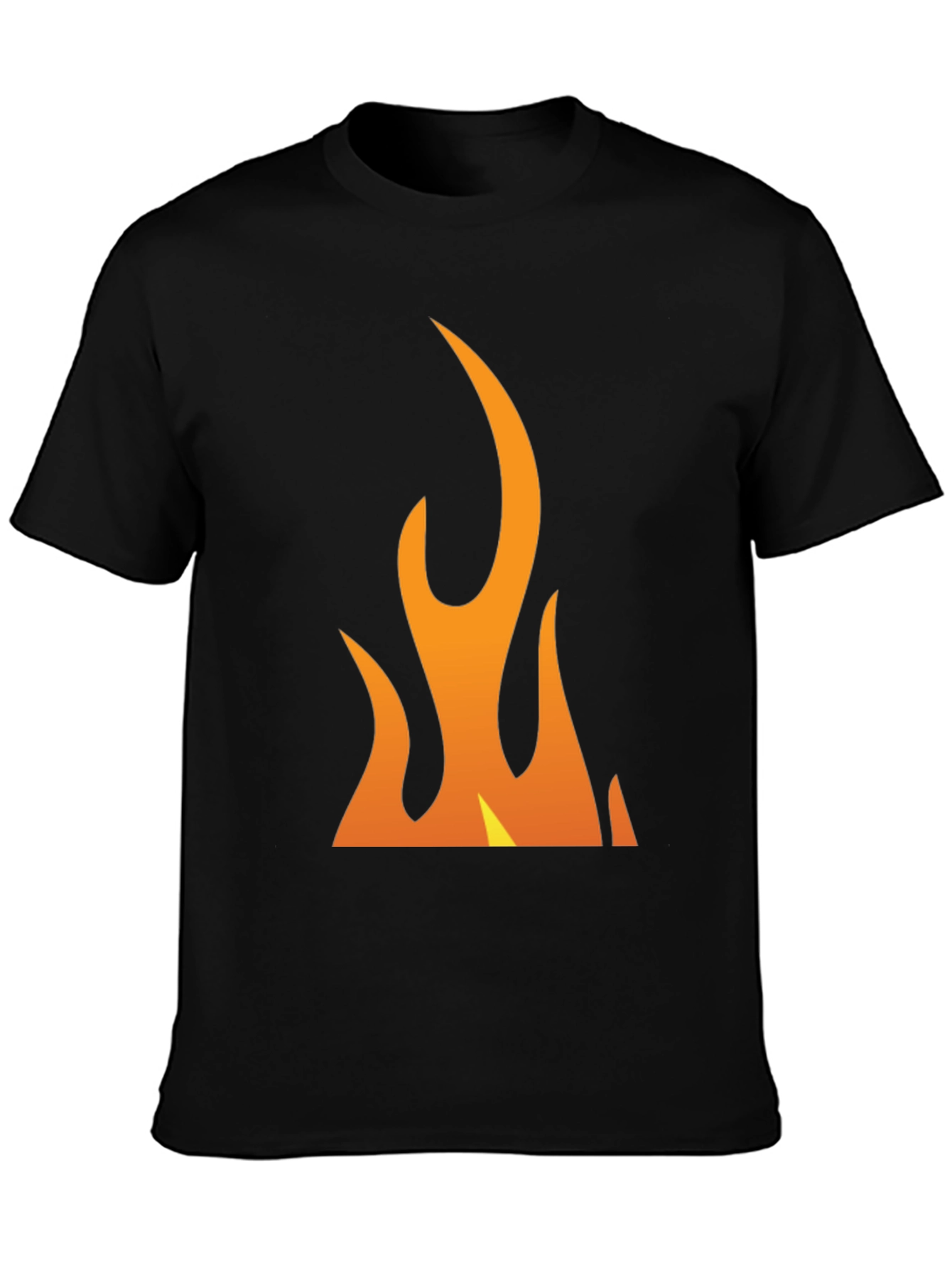 Flame Graphic Black T-Shirt - Bold & Eye-Catching