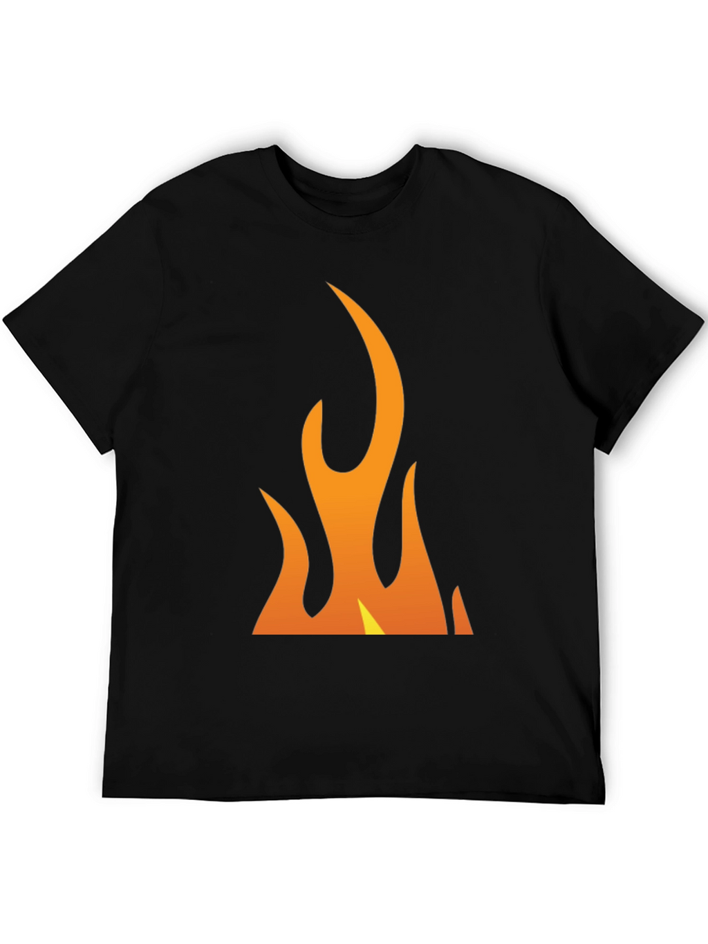 Flame Graphic Black T-Shirt - Bold & Eye-Catching