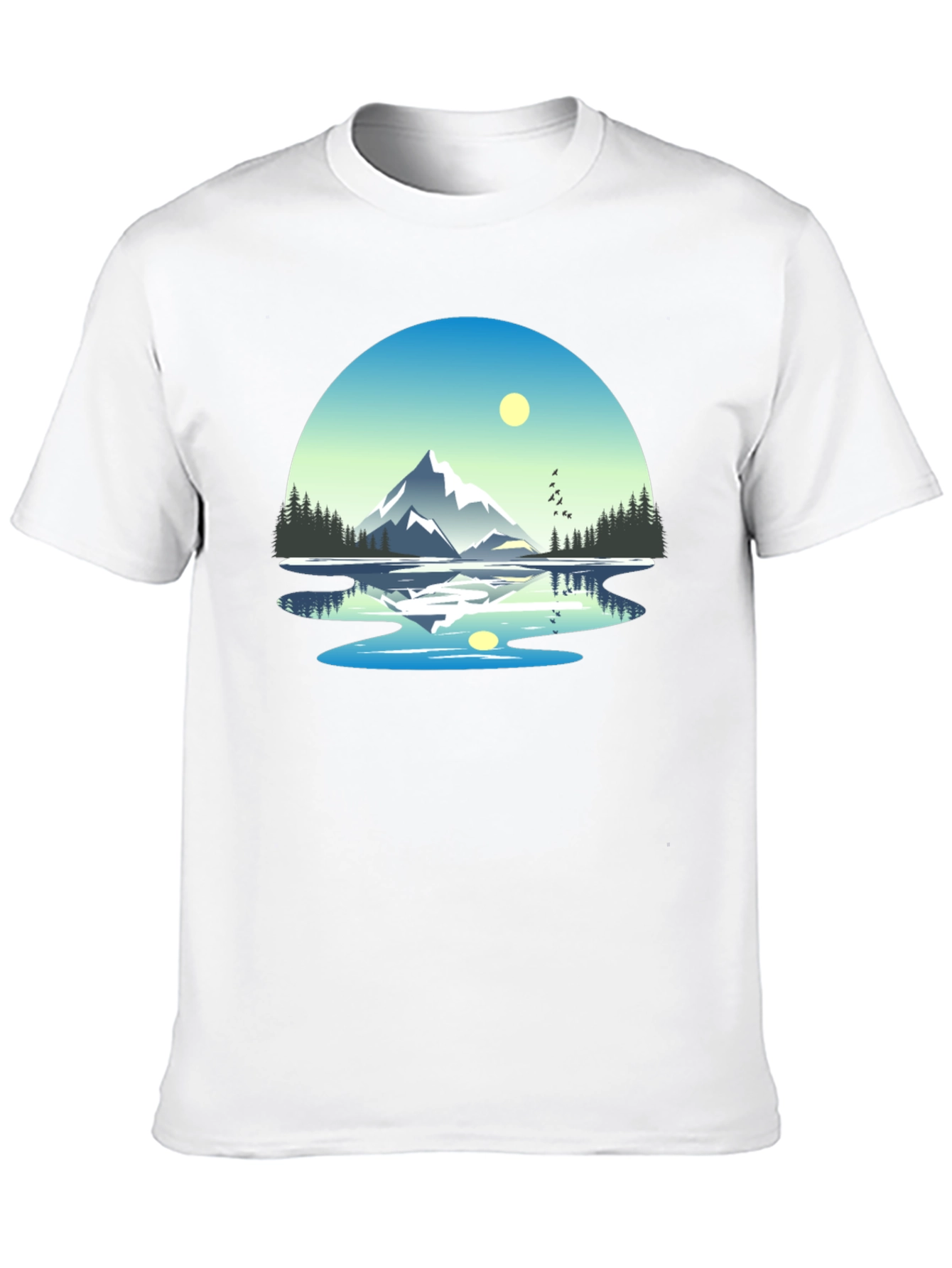 Mountain Lake Reflection T-Shirt