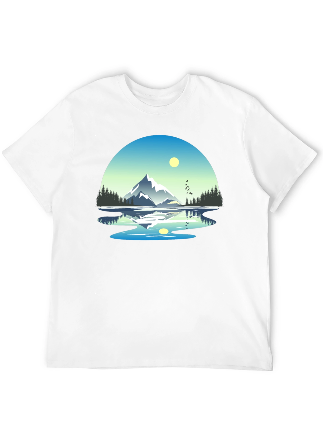 Mountain Lake Reflection T-Shirt