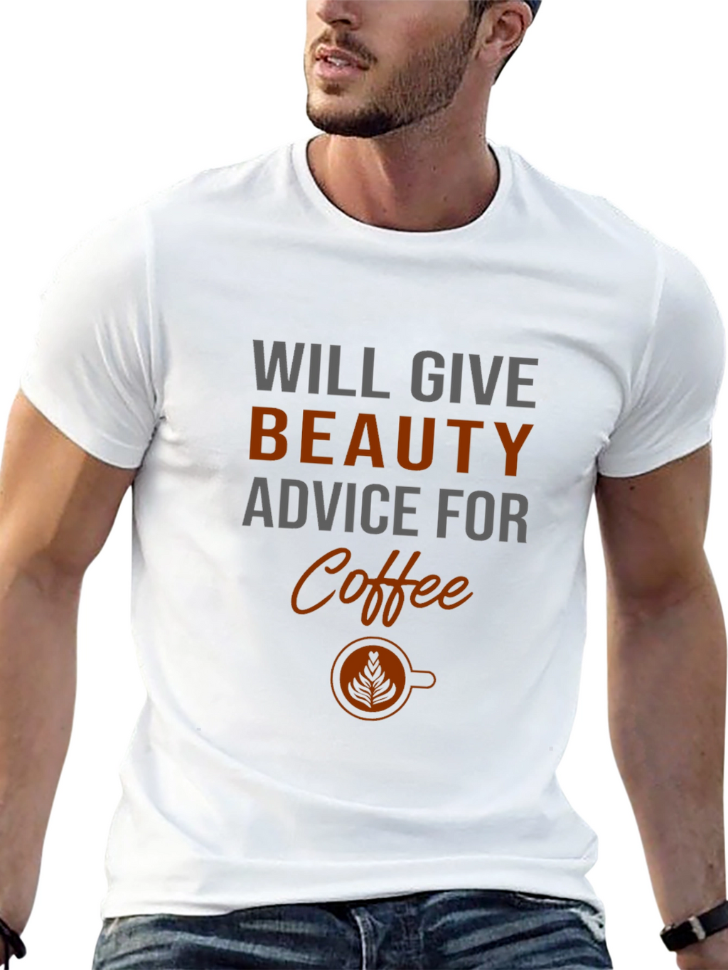 Beauty Advice For Coffee Black Graphic Tee