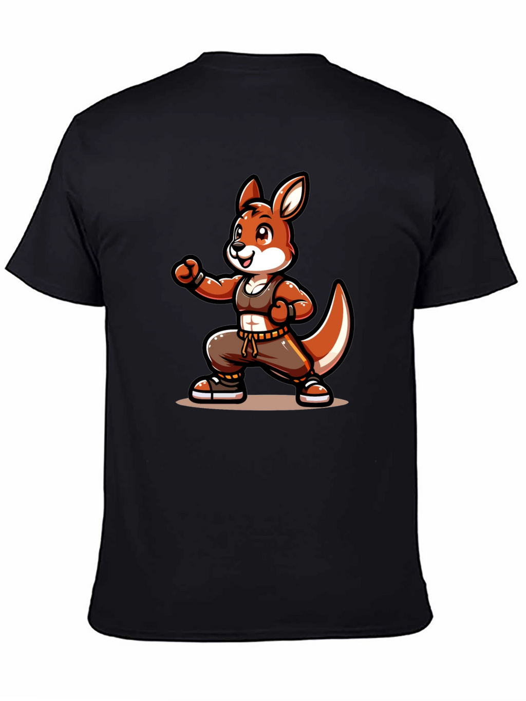 Cool Kangaroo Cartoon Graphic T-Shirt