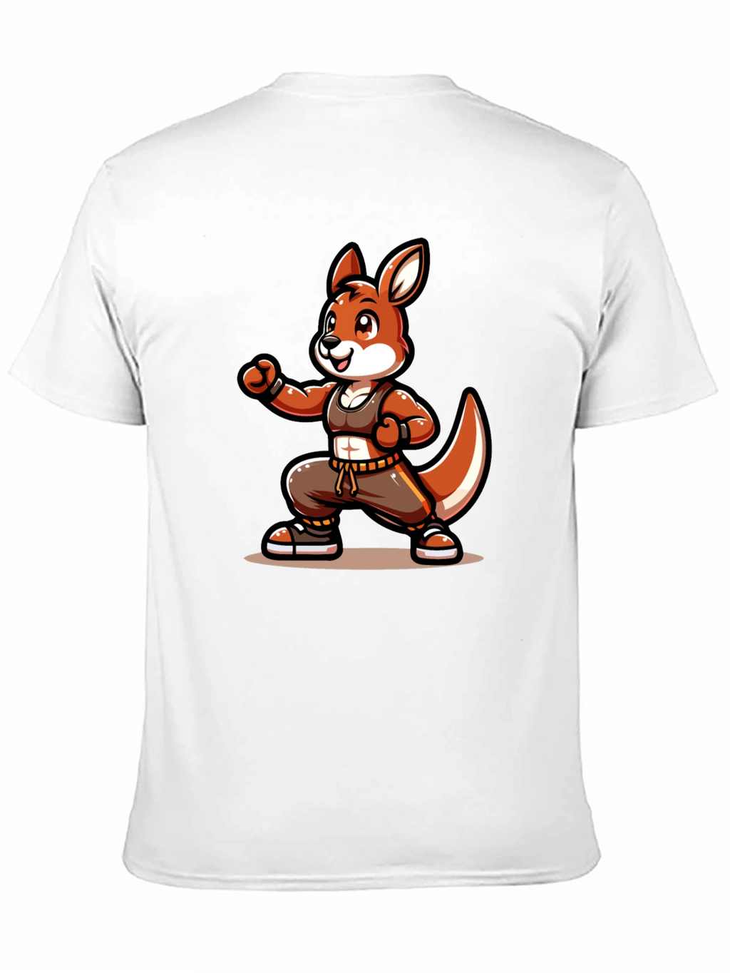 Cool Kangaroo Cartoon Graphic T-Shirt