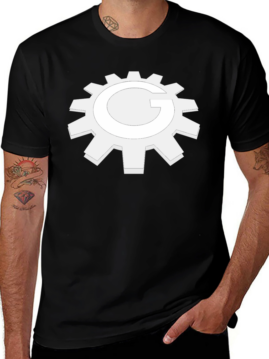 Black Gear G Graphic T-Shirt