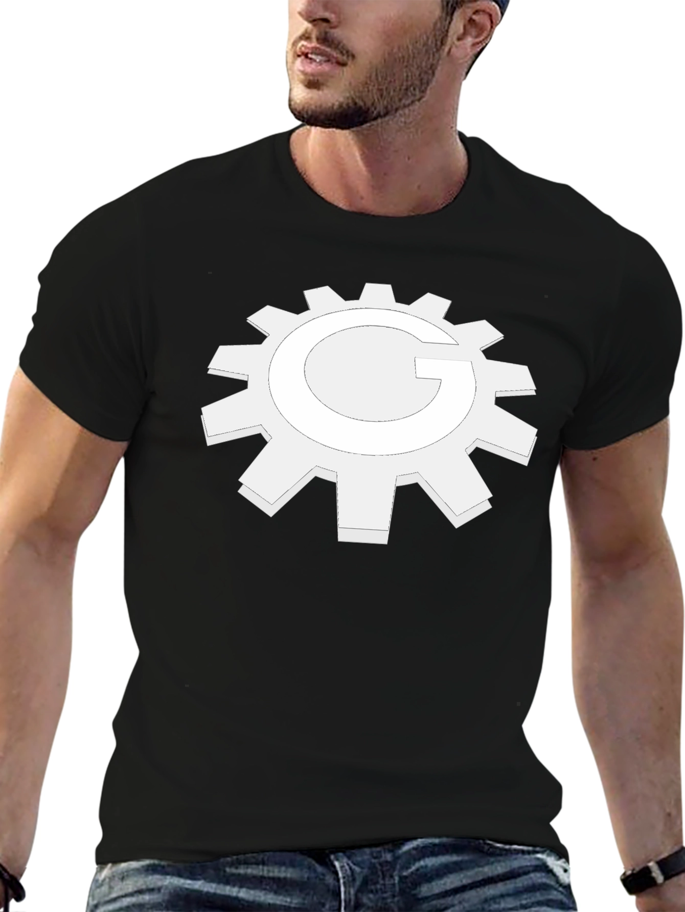 Black Gear G Graphic T-Shirt