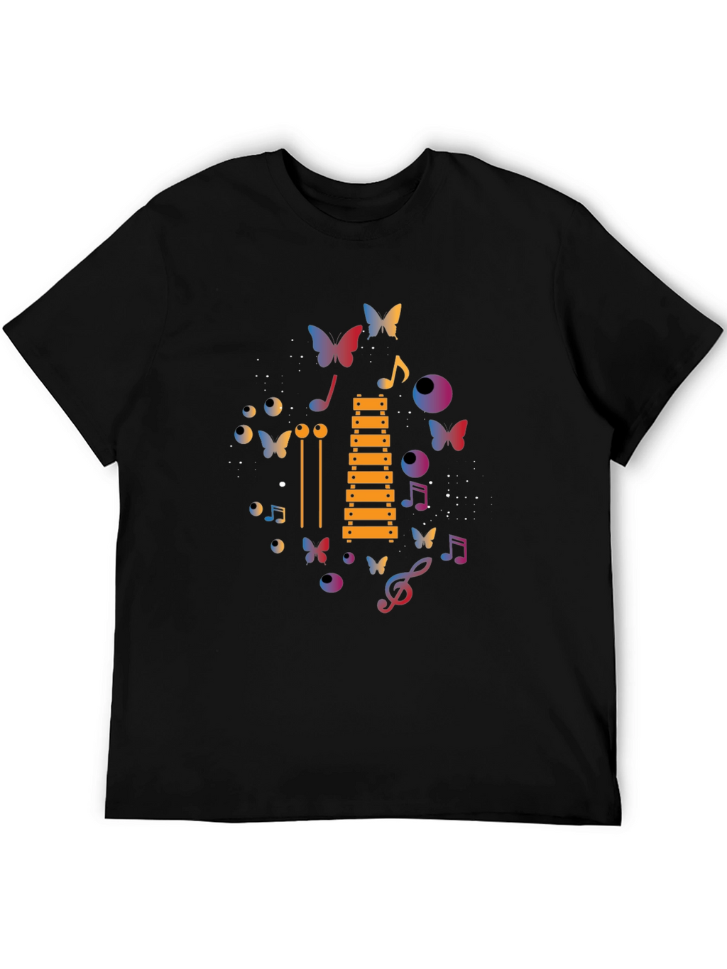 Musical Butterfly Graphic T-Shirt