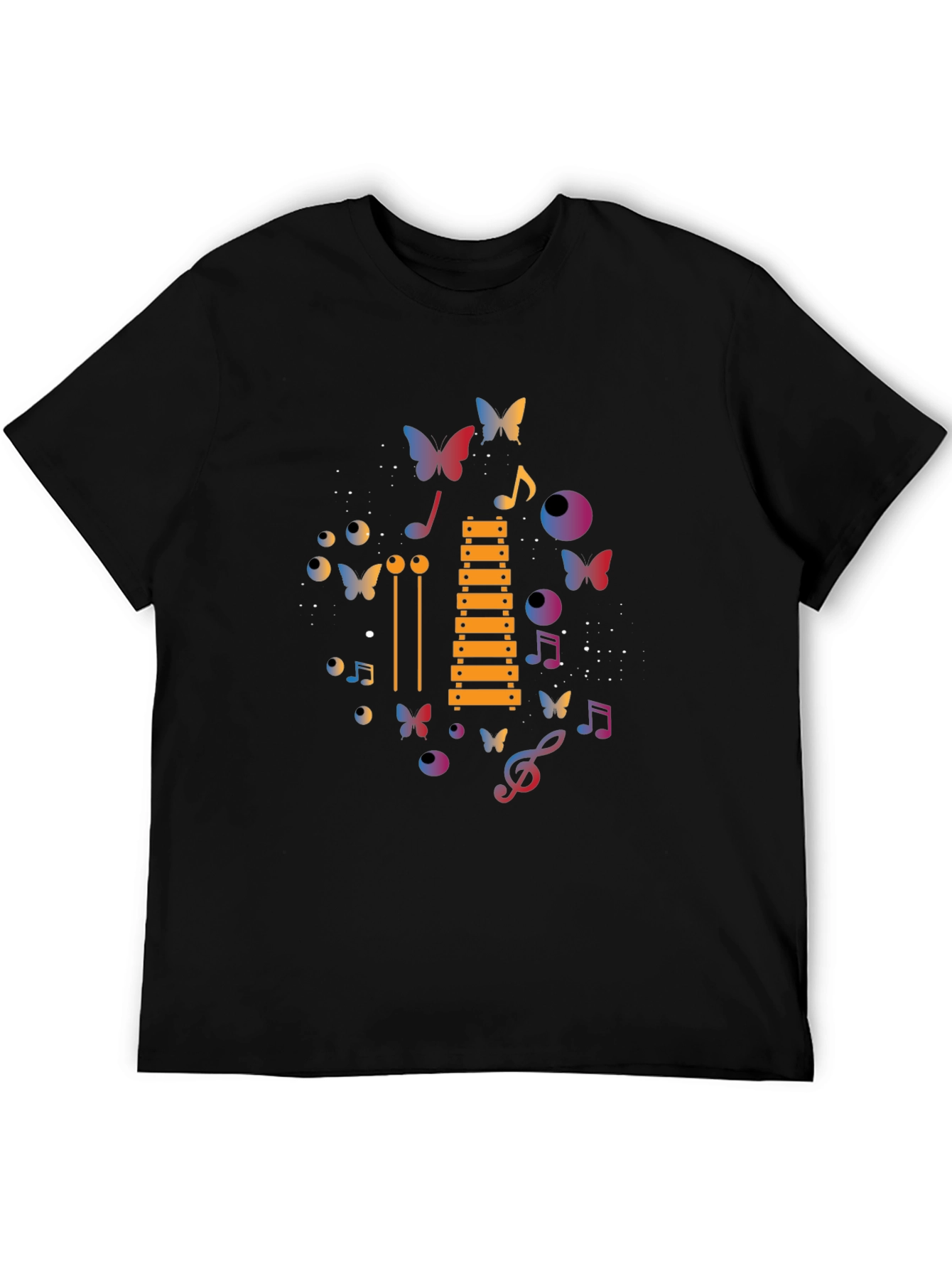 Musical Butterfly Graphic T-Shirt