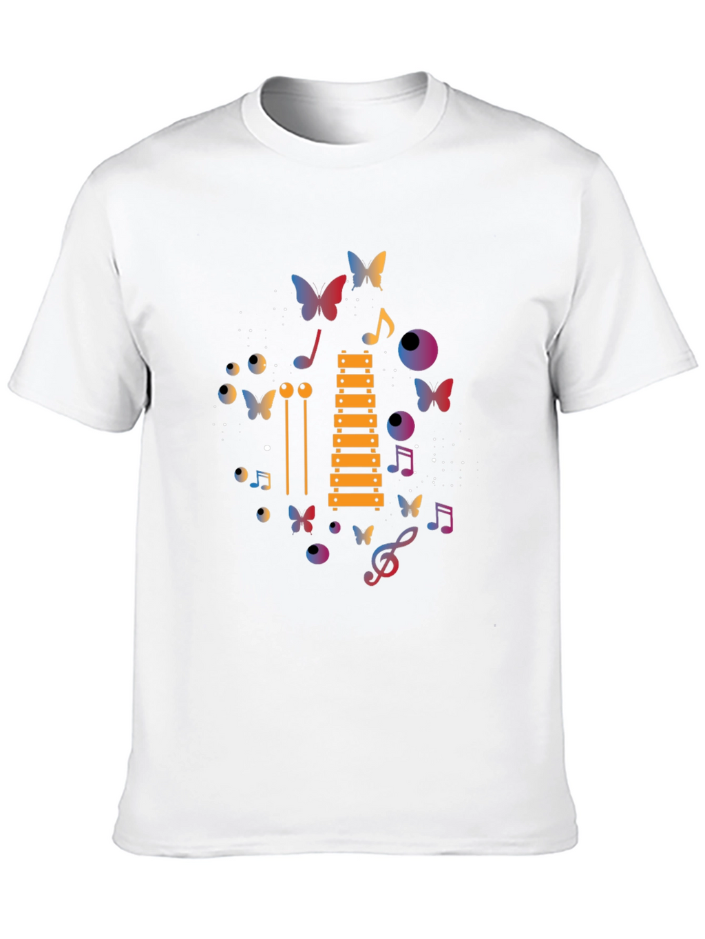 Musical Butterfly Graphic T-Shirt