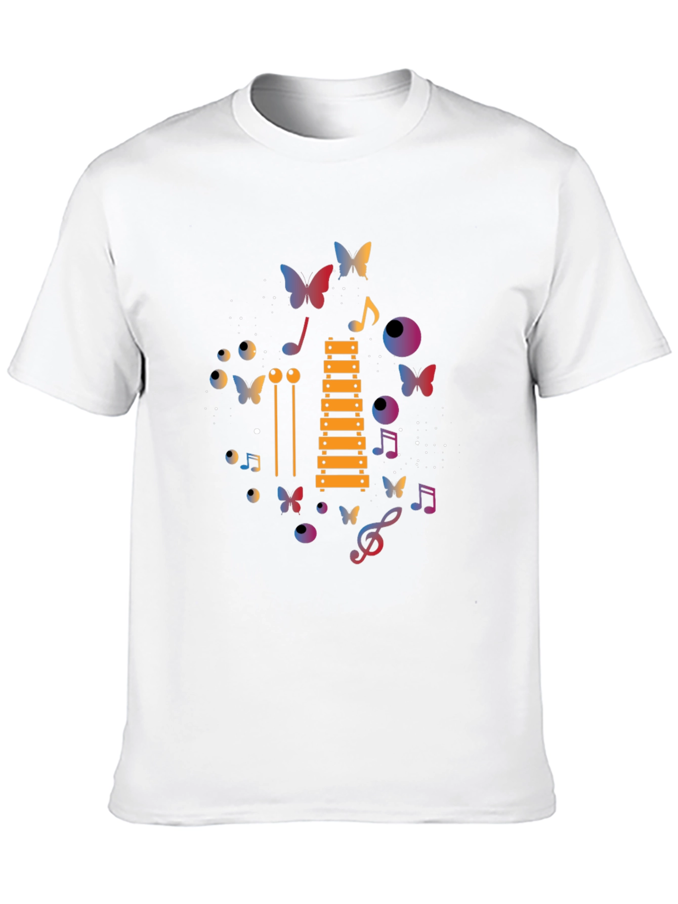 Musical Butterfly Graphic T-Shirt