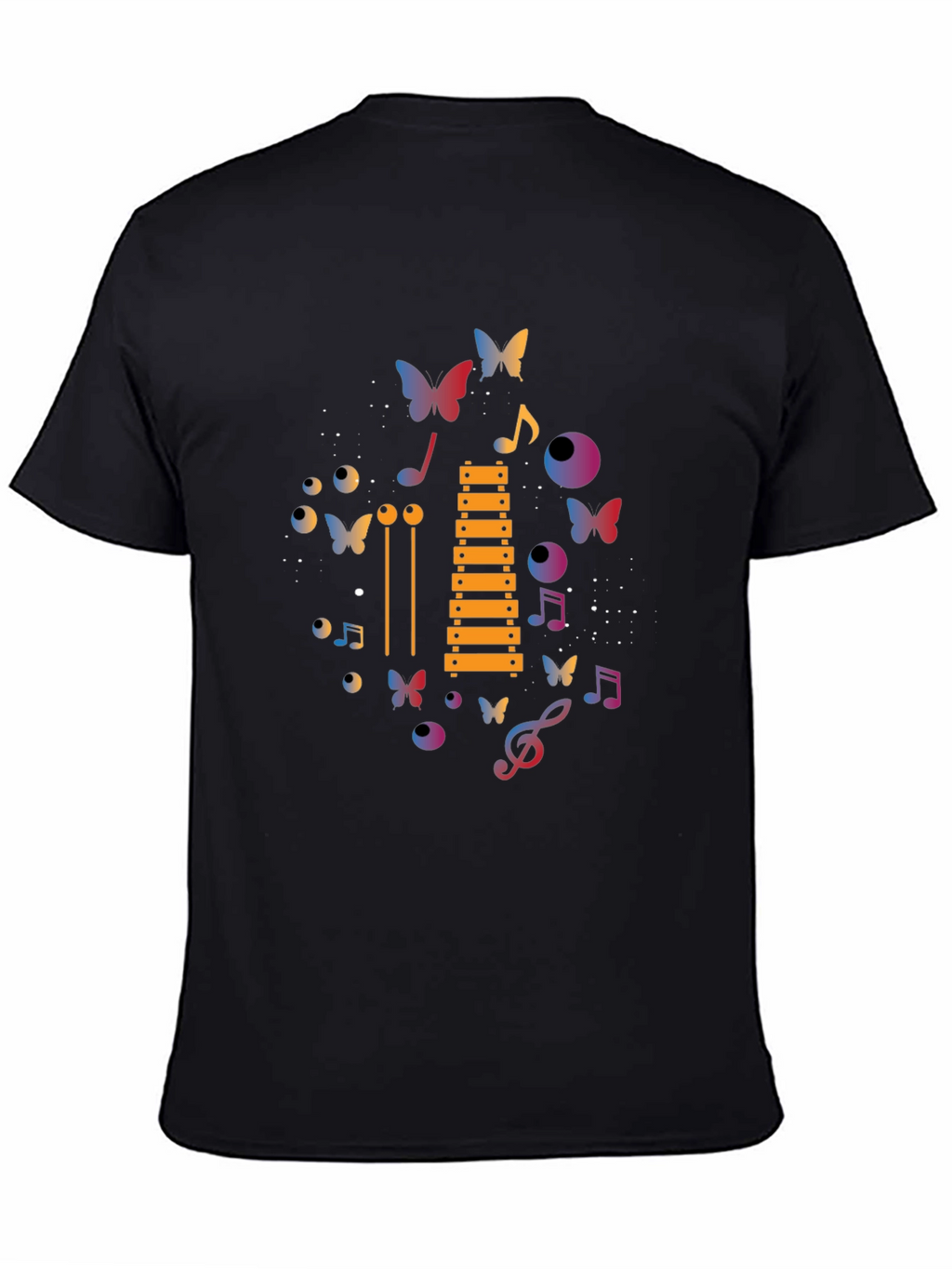 Musical Butterfly Graphic T-Shirt