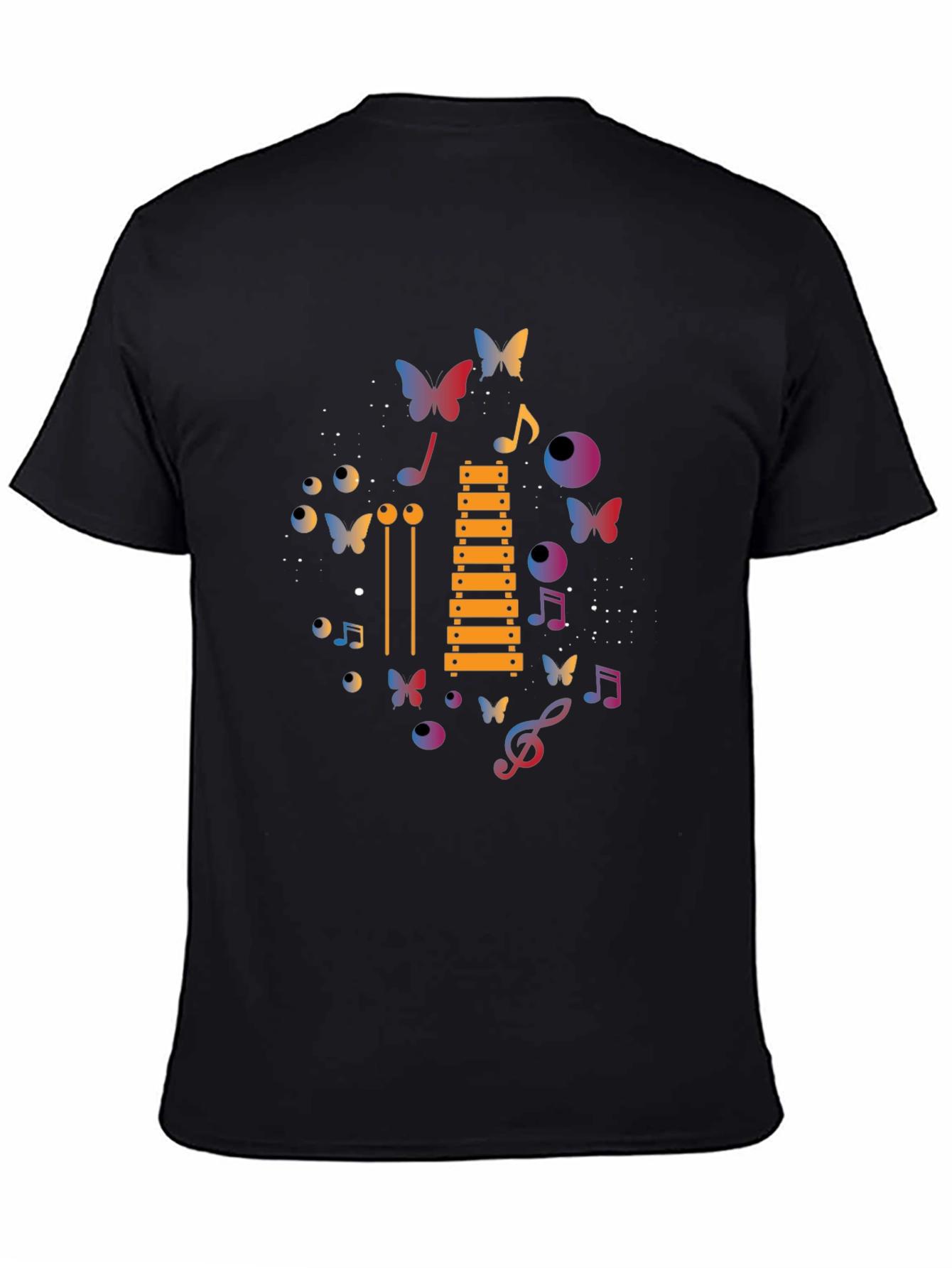 Musical Butterfly Graphic T-Shirt