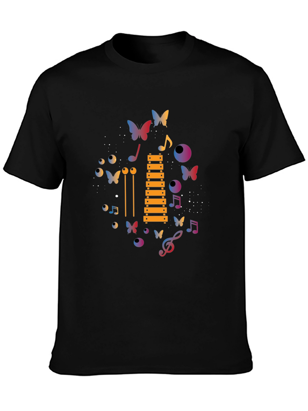 Musical Butterfly Graphic T-Shirt