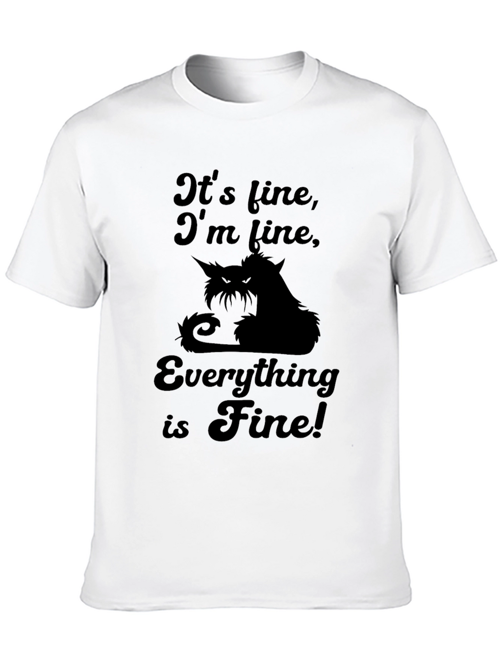Its Fine Cat Graphic Tee