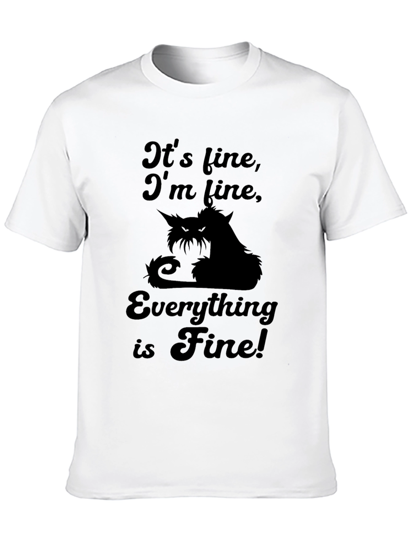 Its Fine Cat Graphic Tee