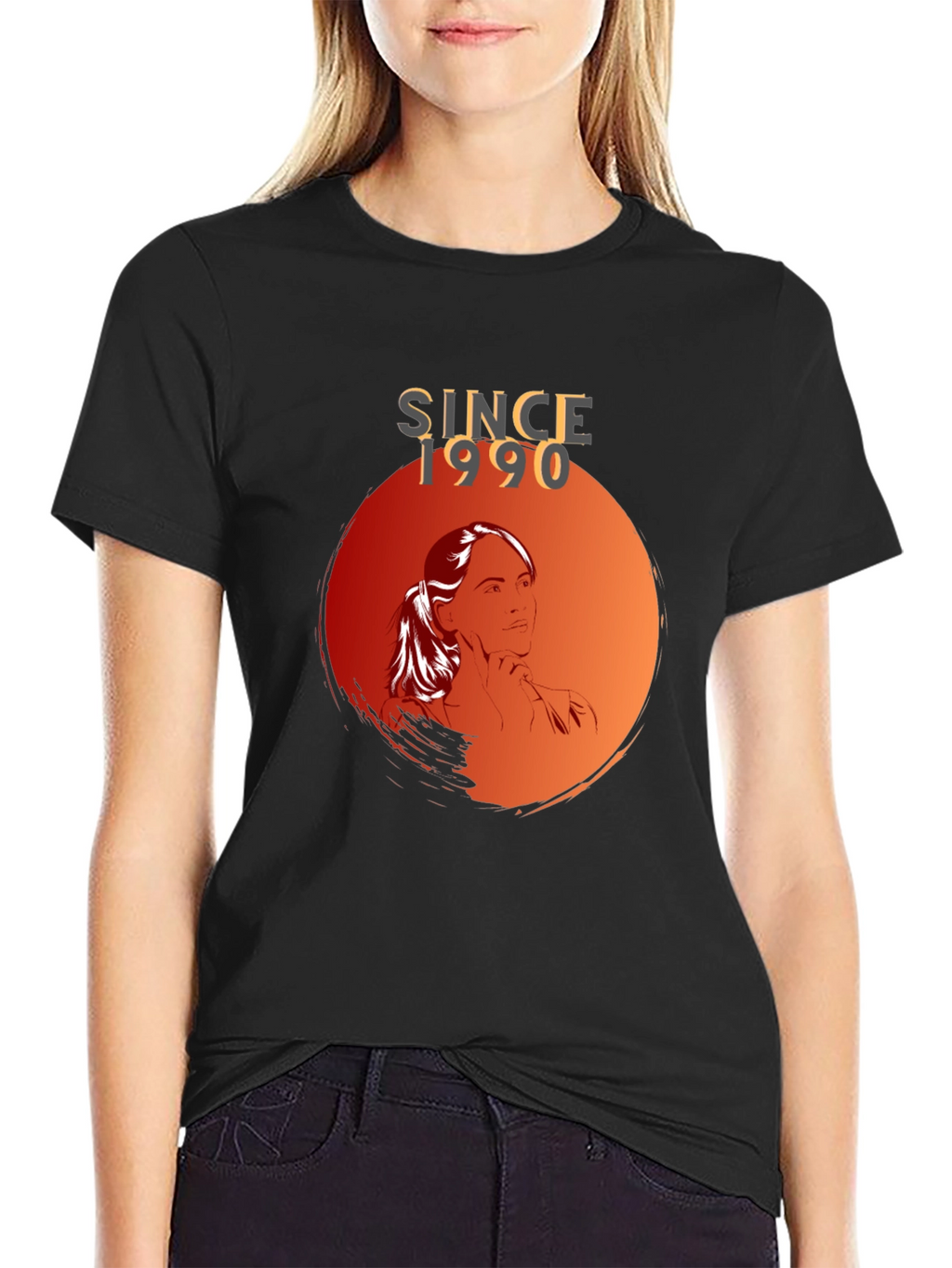 Since 1990 Graphic Tee - Stylish Black T-Shirt