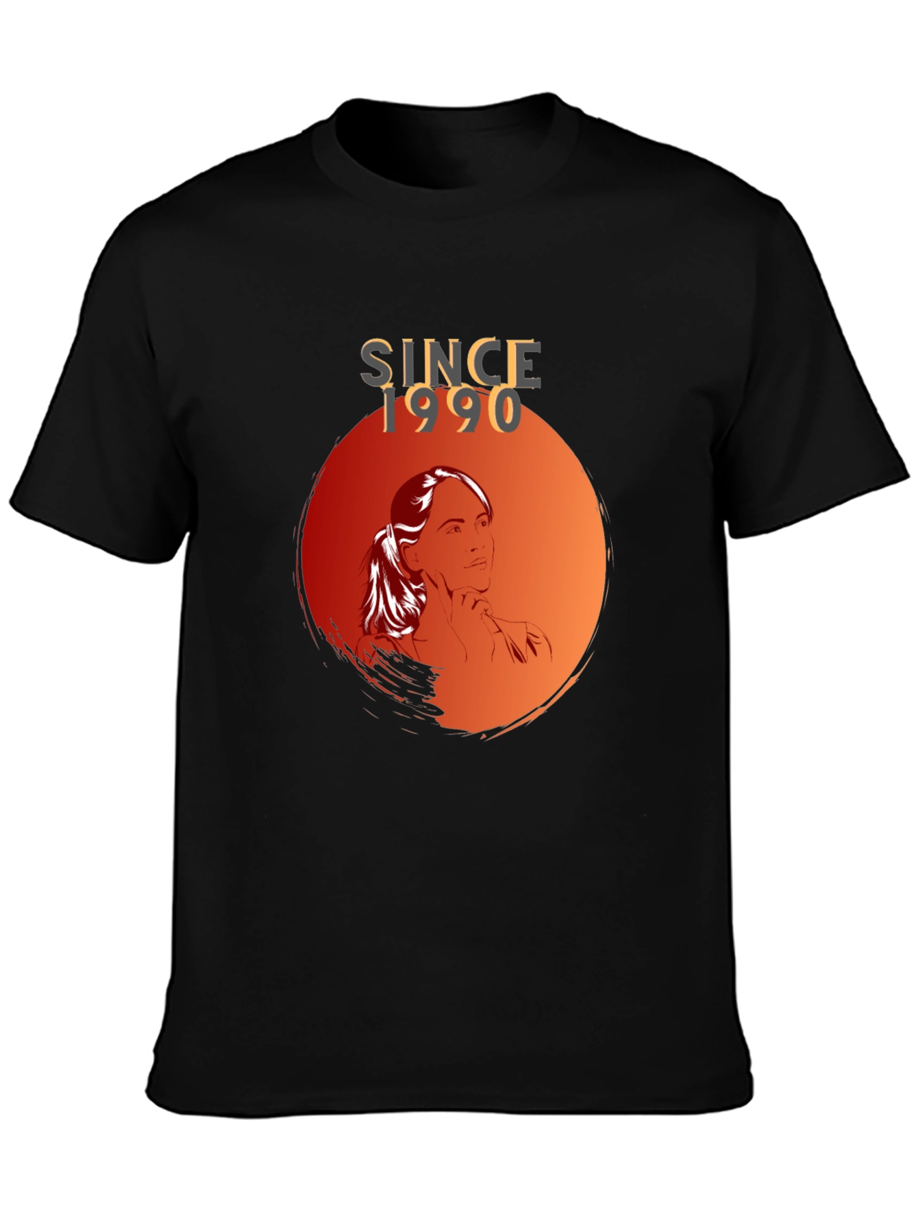 Since 1990 Graphic Tee - Stylish Black T-Shirt