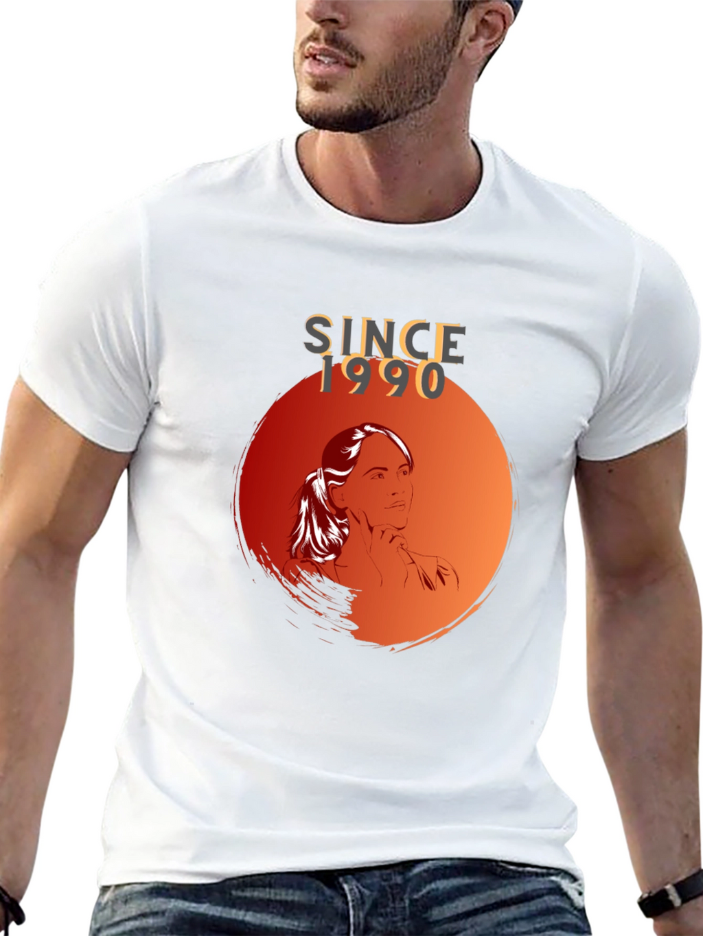 Since 1990 Graphic Tee - Stylish Black T-Shirt