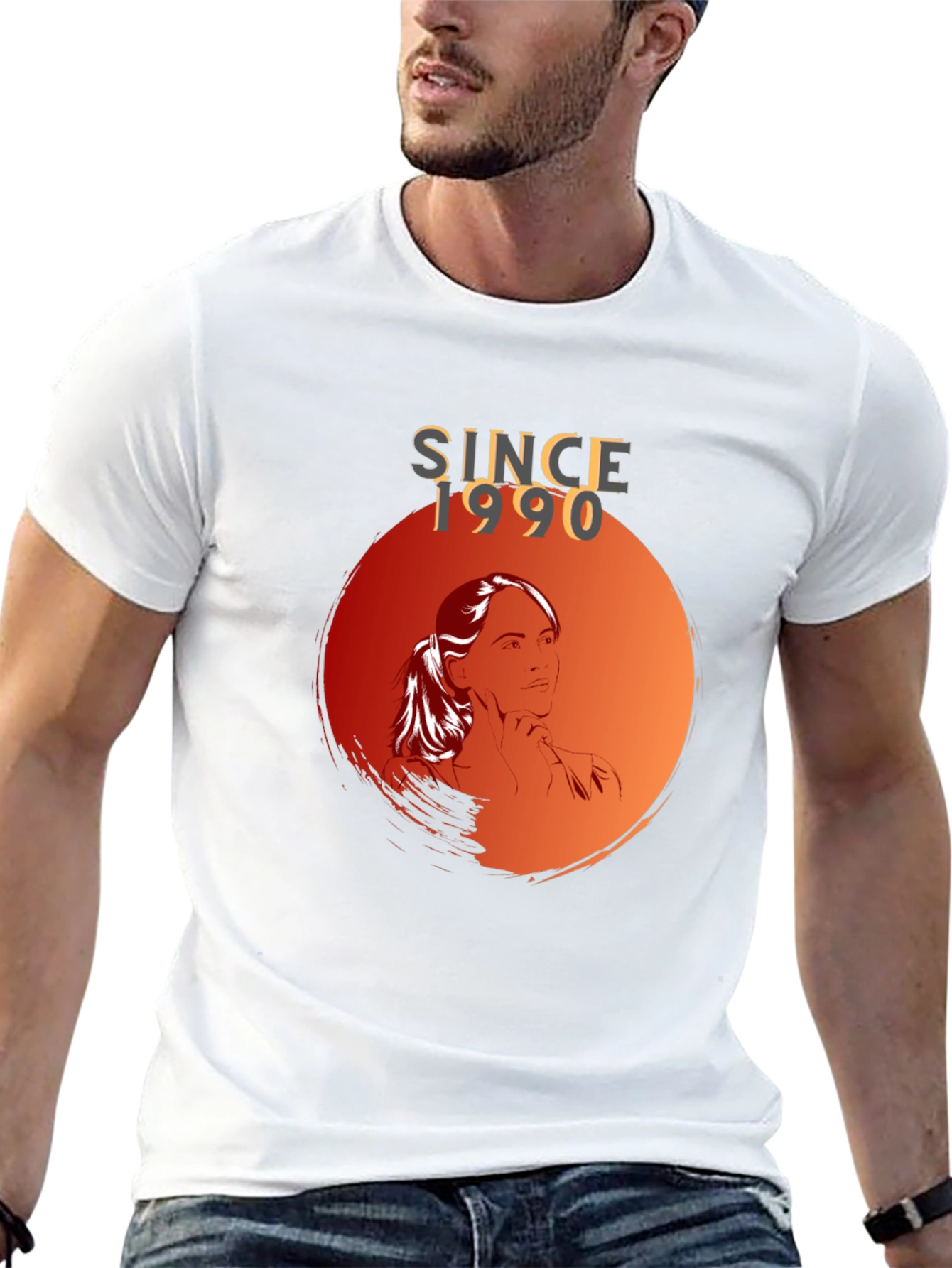 Since 1990 Graphic Tee - Stylish Black T-Shirt