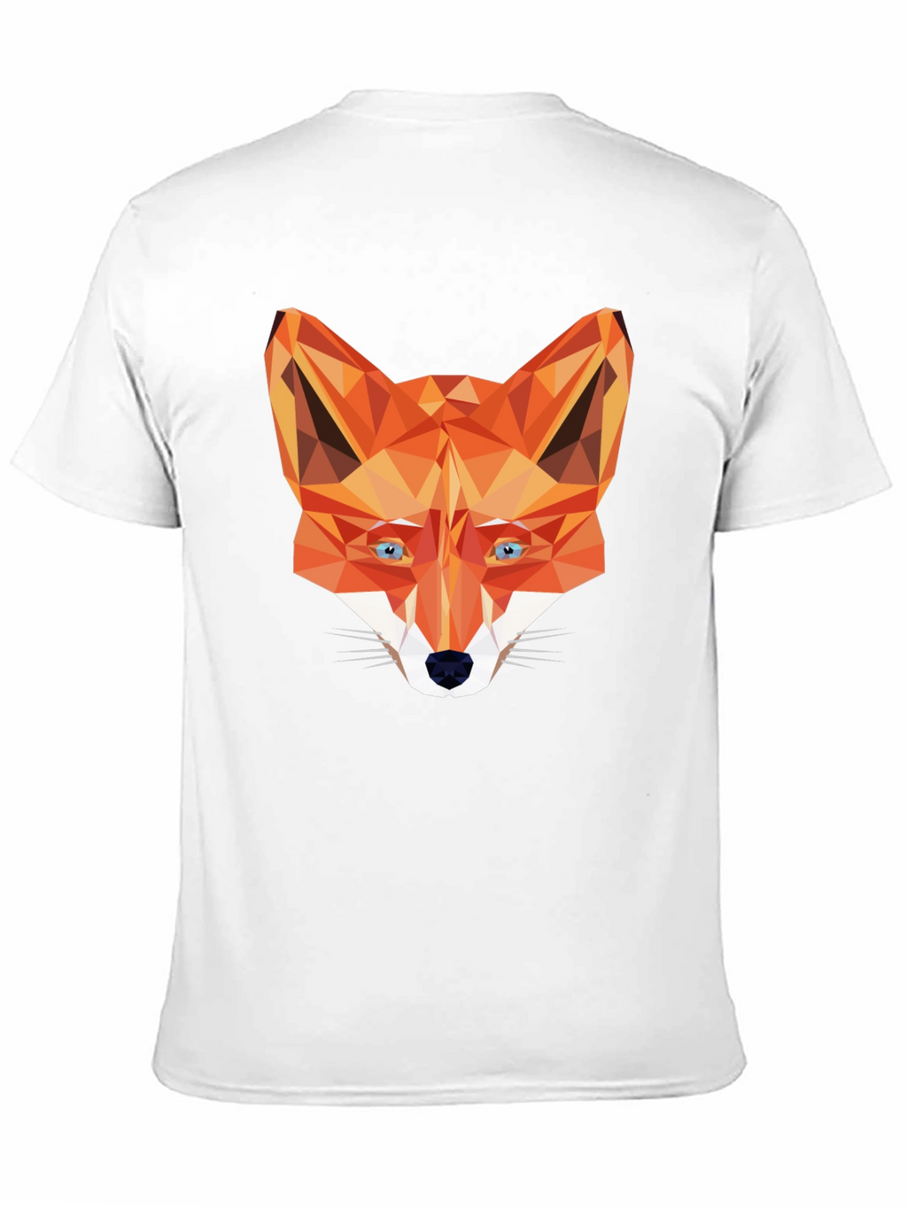 Geometric Fox Graphic Tee - Stylish Black T-Shirt