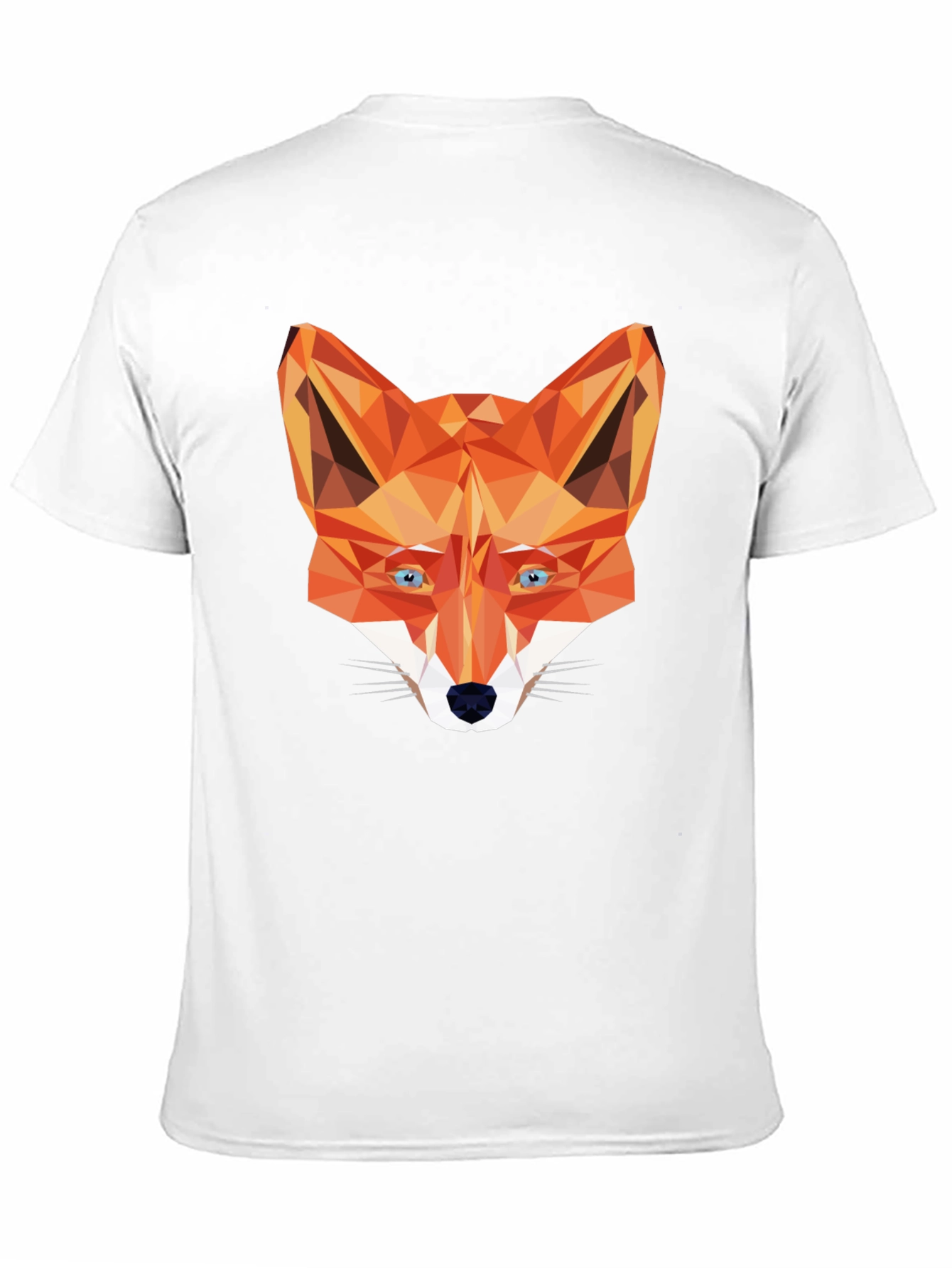 Geometric Fox Graphic Tee - Stylish Black T-Shirt