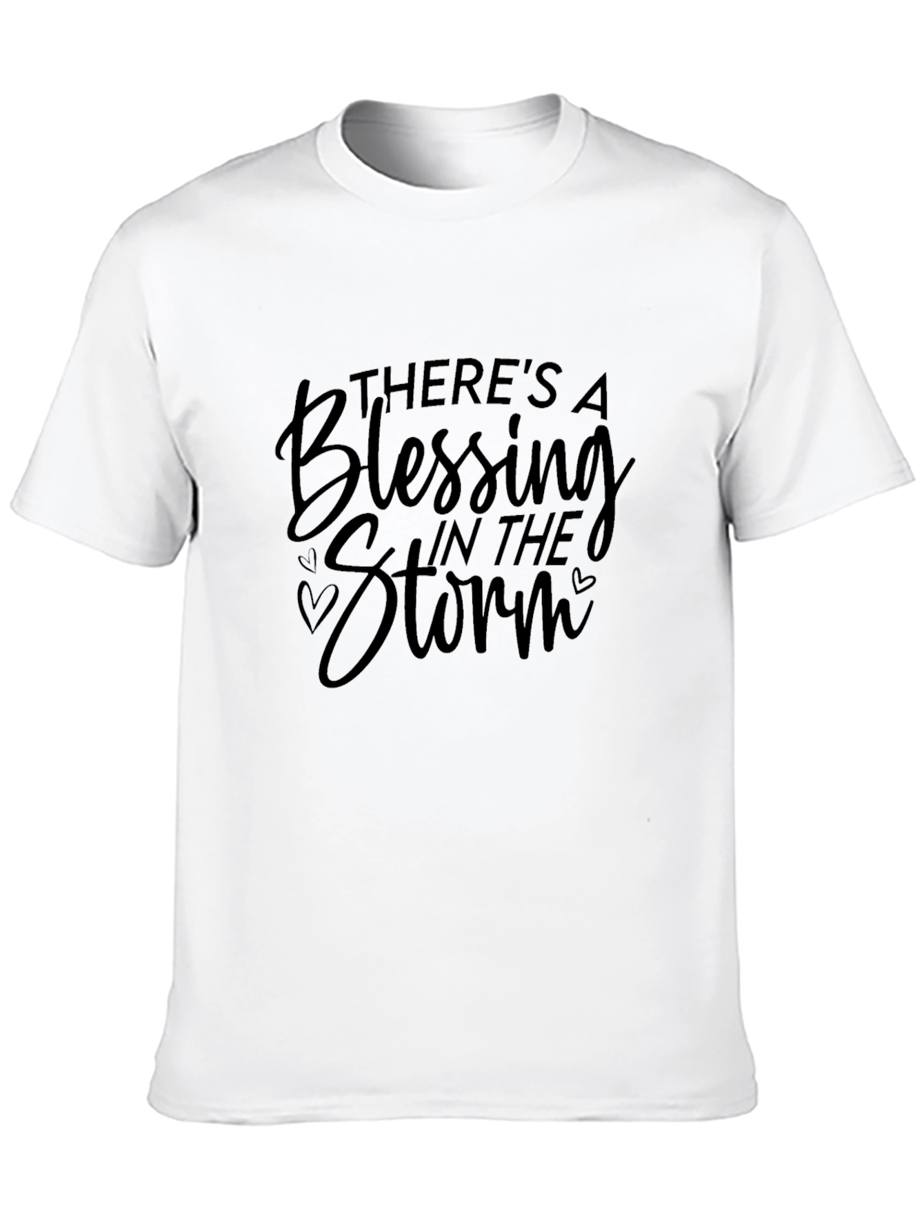 Blessing in the Storm Black Graphic T-Shirt