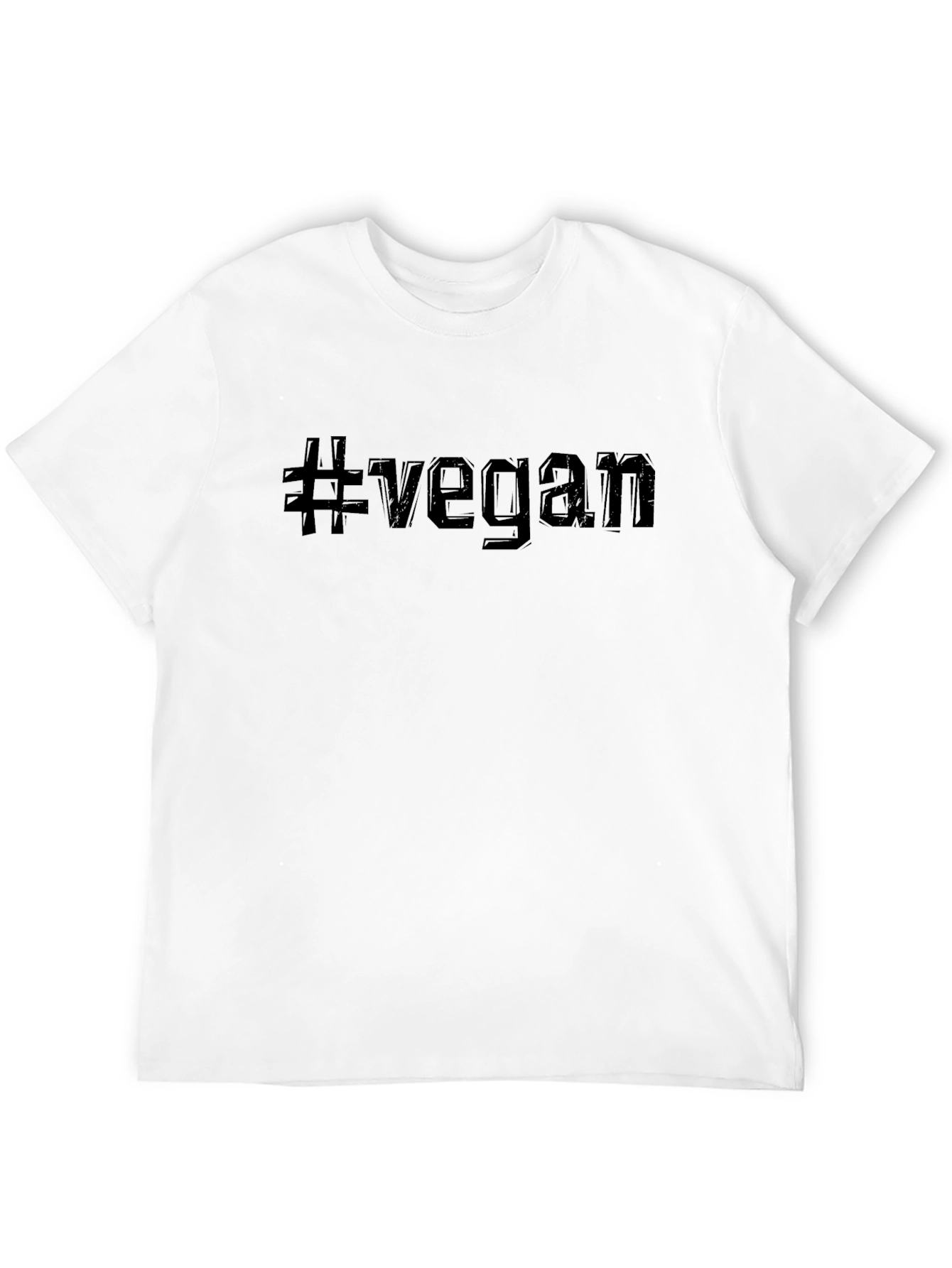 Vegan Hashtag T-Shirt - Modern Statement Tee