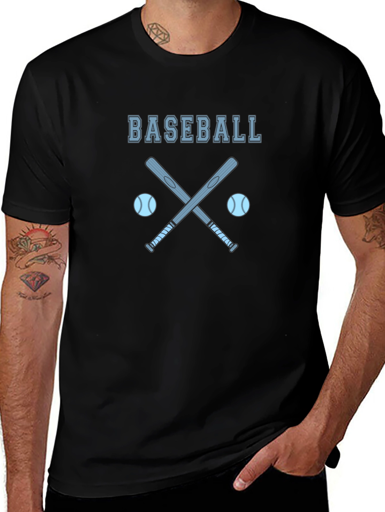 Baseball Bats & Balls Graphic T-Shirt