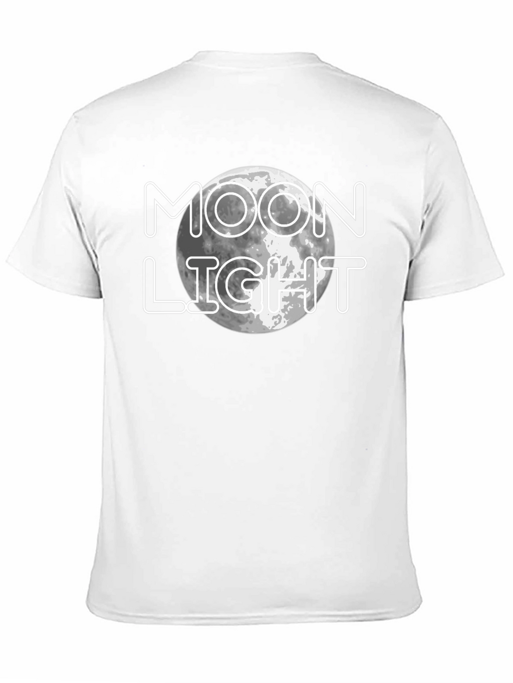 Moonlight Graphic Print Black T-Shirt