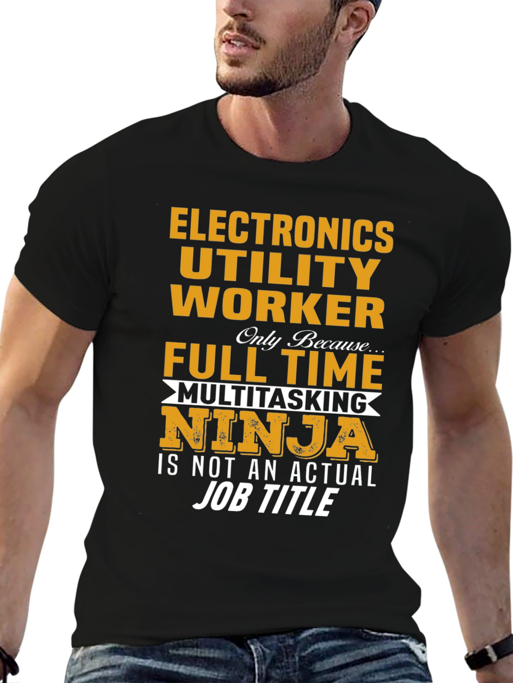 Electronics Utility Worker Ninja T-Shirt