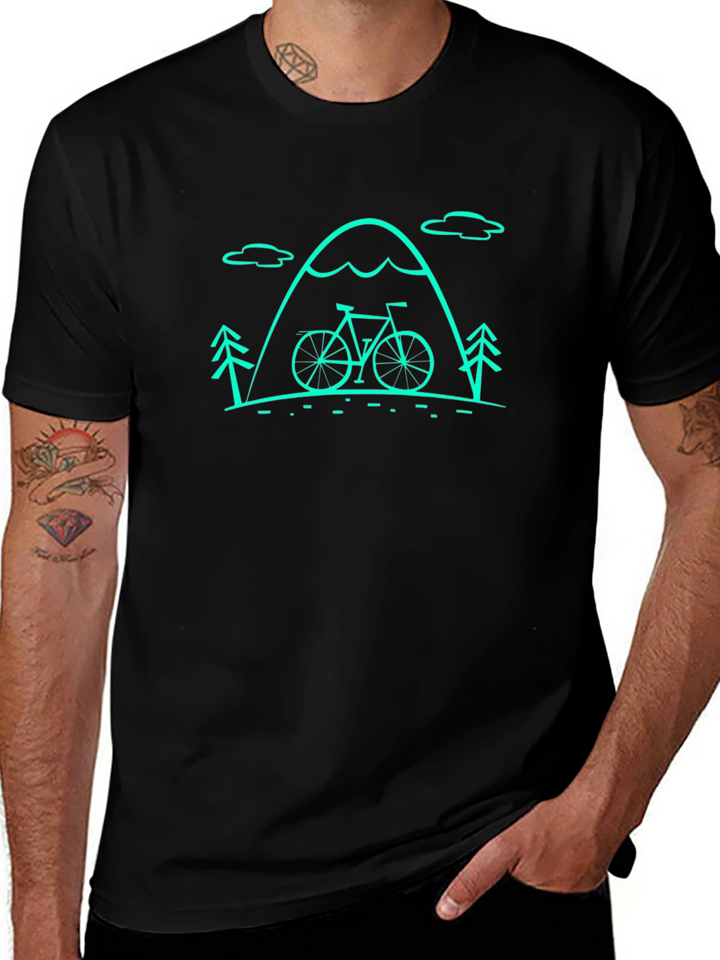 Mountain Bike Graphic T-Shirt - Adventure Ready