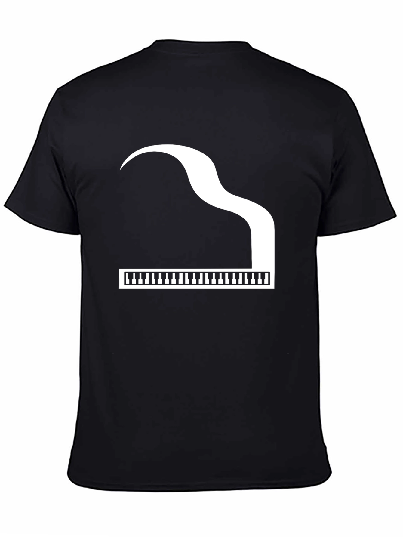 Piano Graphic Black T-Shirt